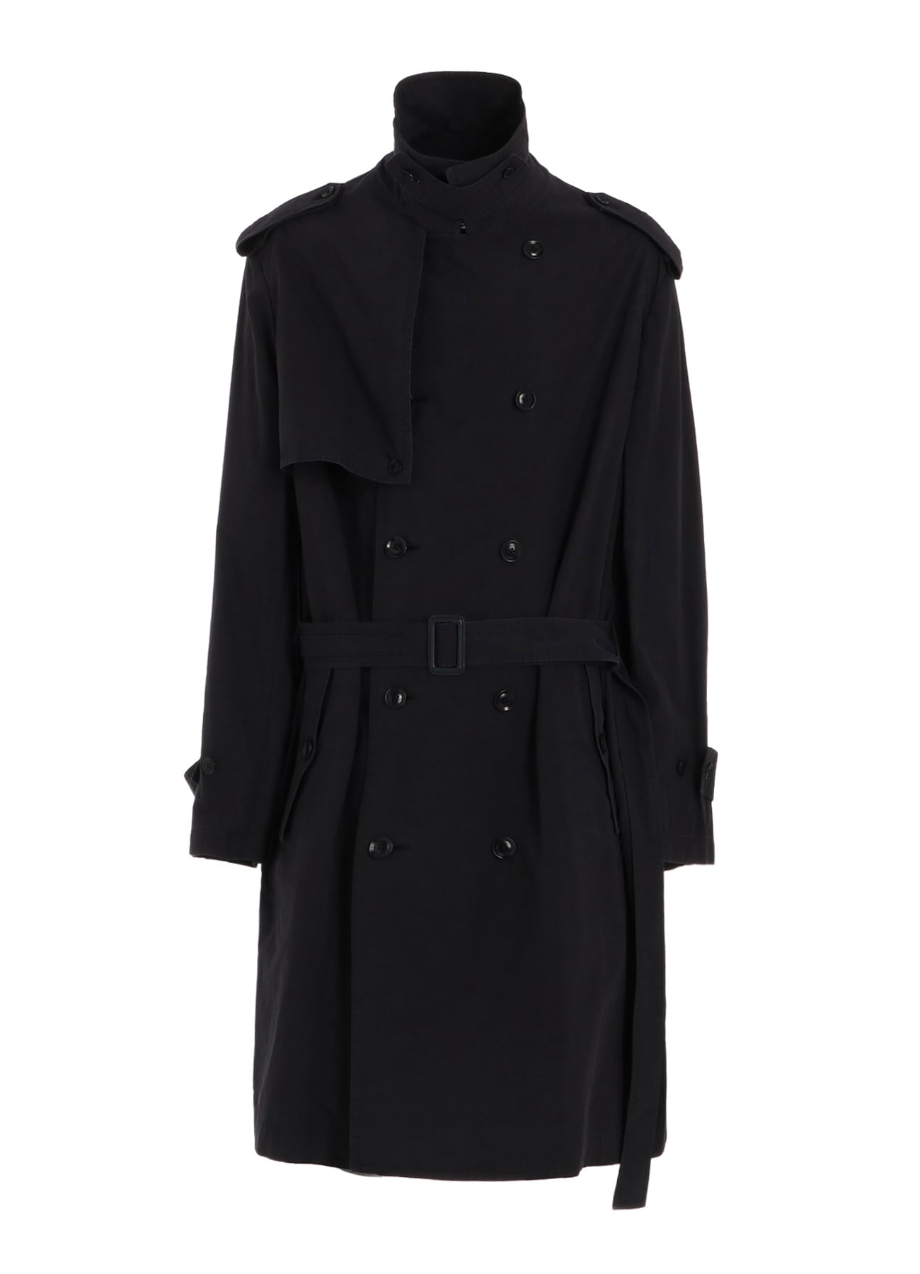 BRUSHED WASHER FINISH BROAD TRENCH COAT