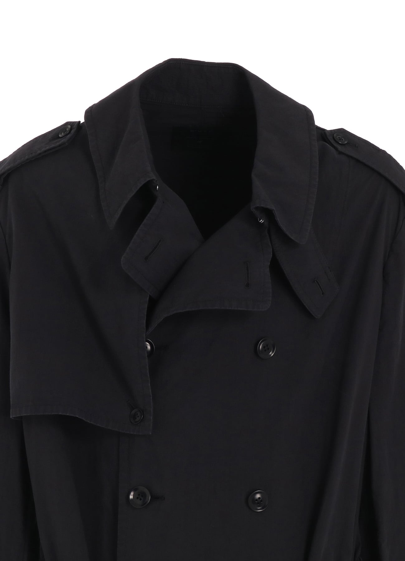BRUSHED WASHER FINISH BROAD TRENCH COAT