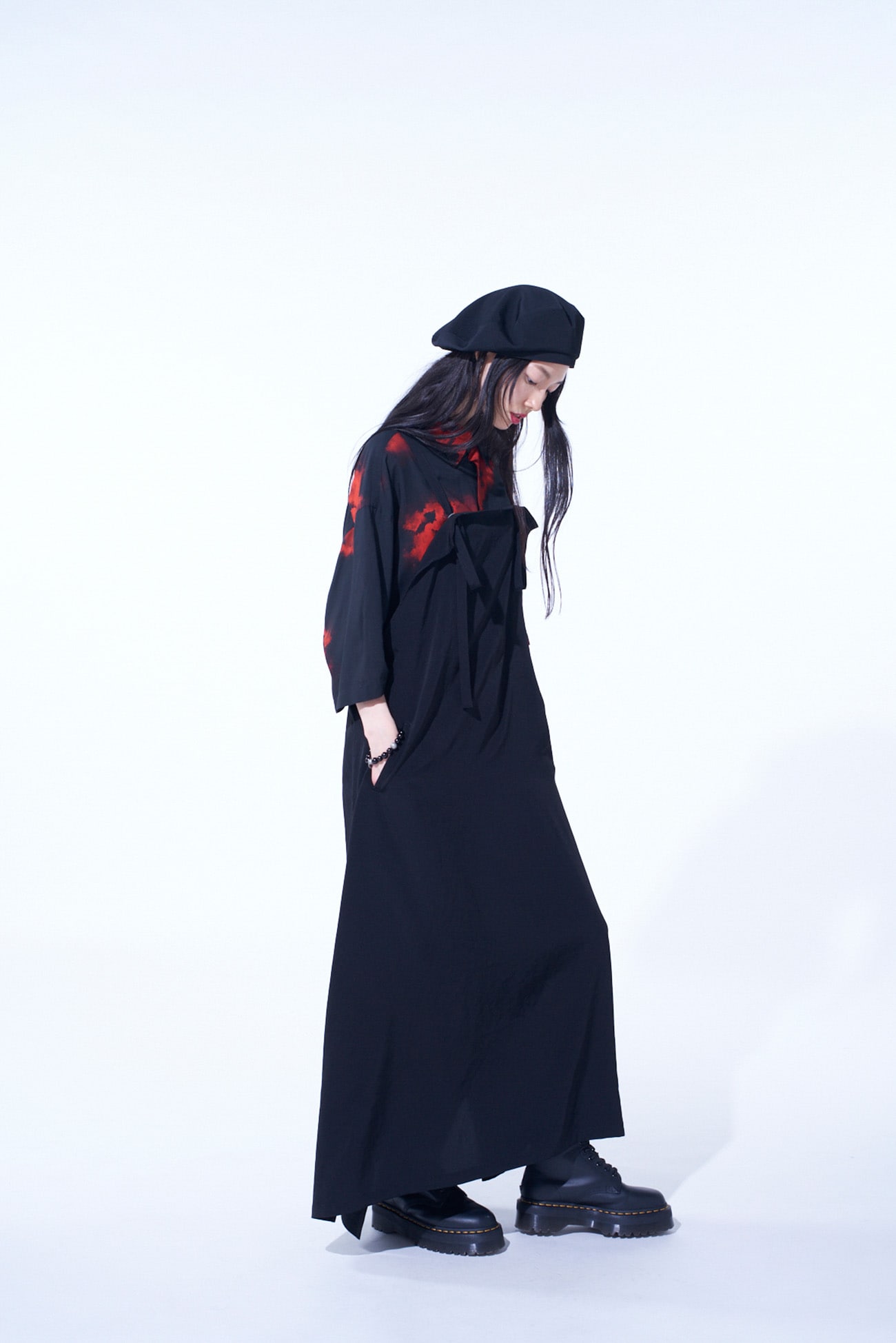 CREPE de CHINE SALOPETTE SKIRT