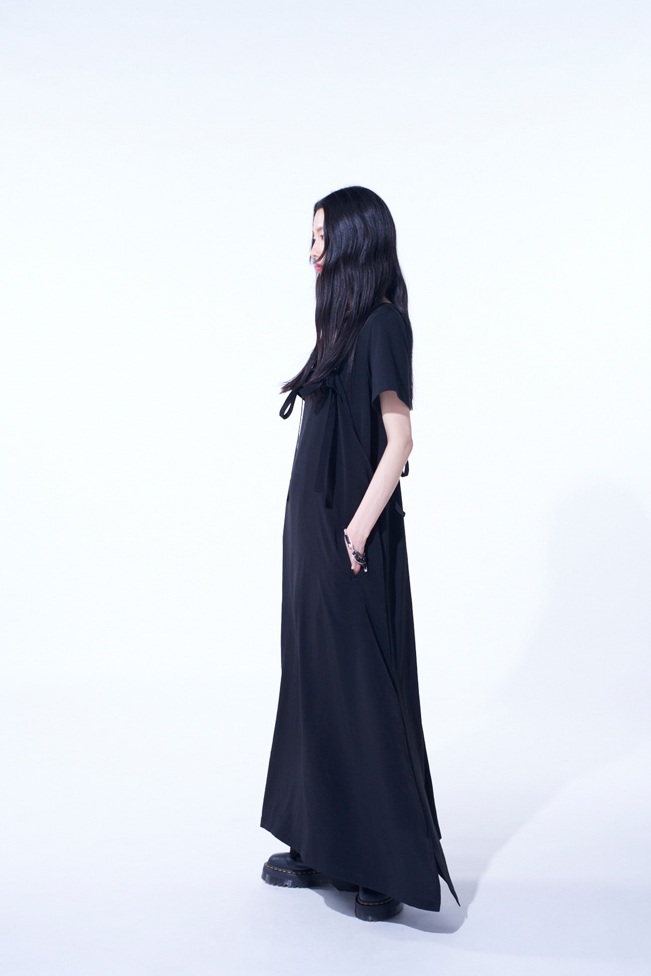 CREPE de CHINE SALOPETTE SKIRT