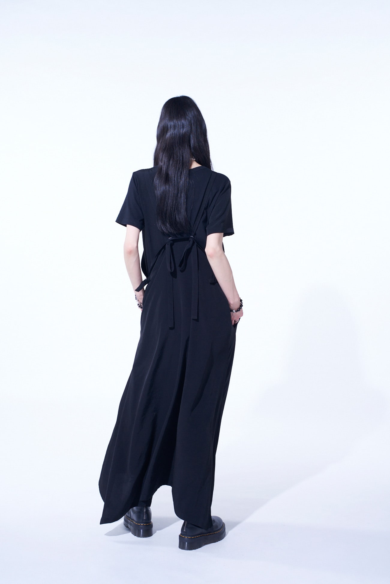 CREPE de CHINE SALOPETTE SKIRT
