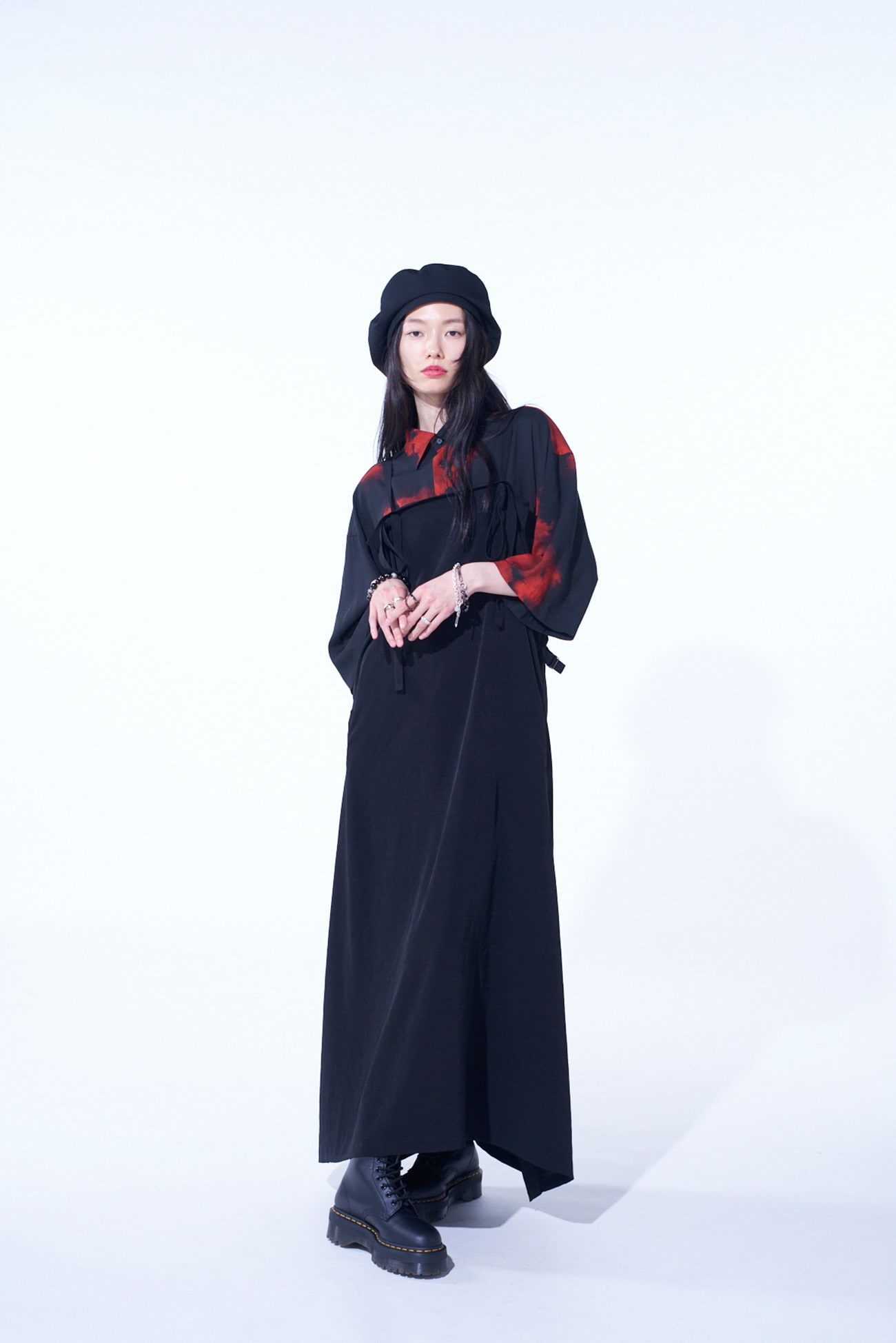 CREPE de CHINE SALOPETTE SKIRT
