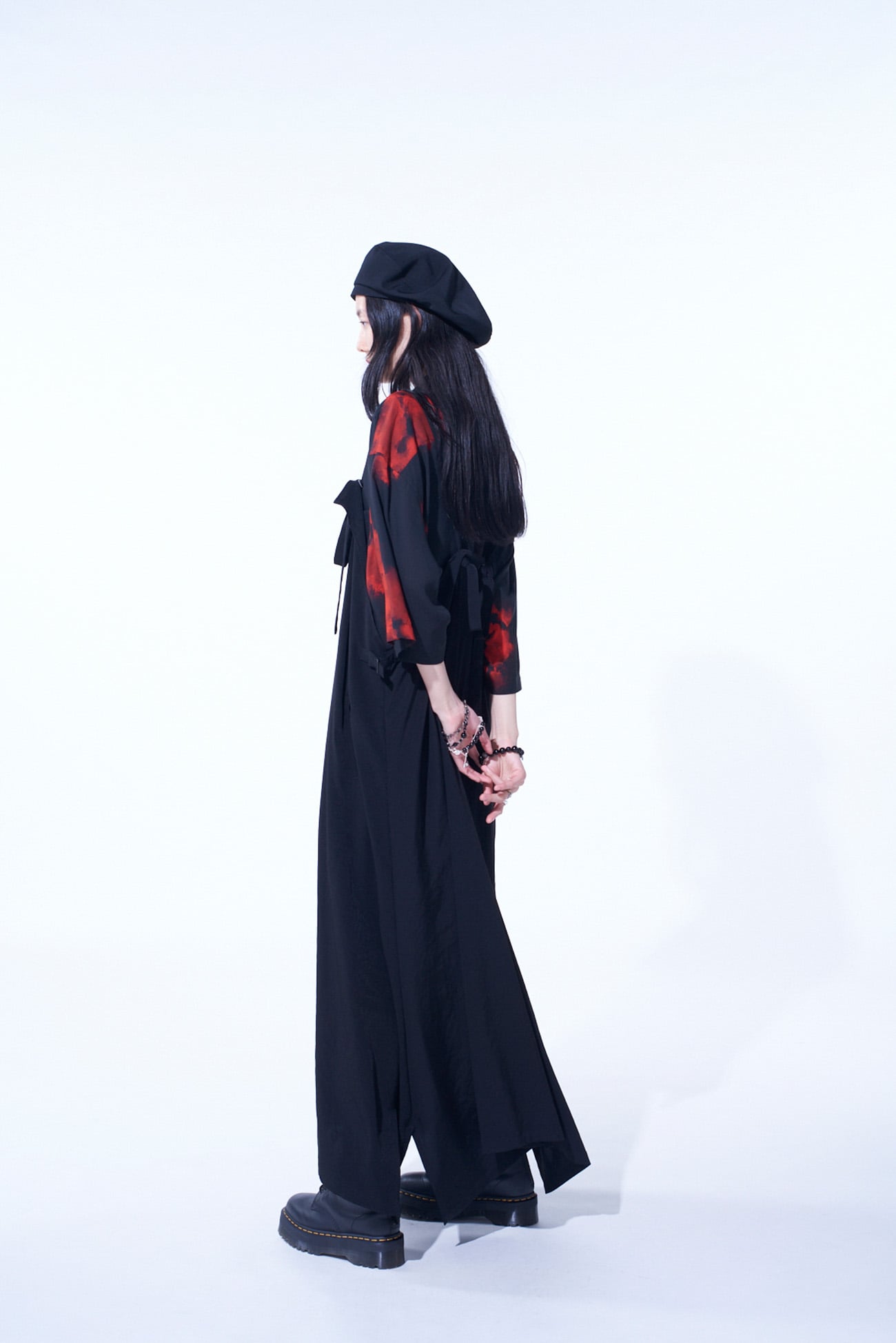 CREPE de CHINE SALOPETTE SKIRT