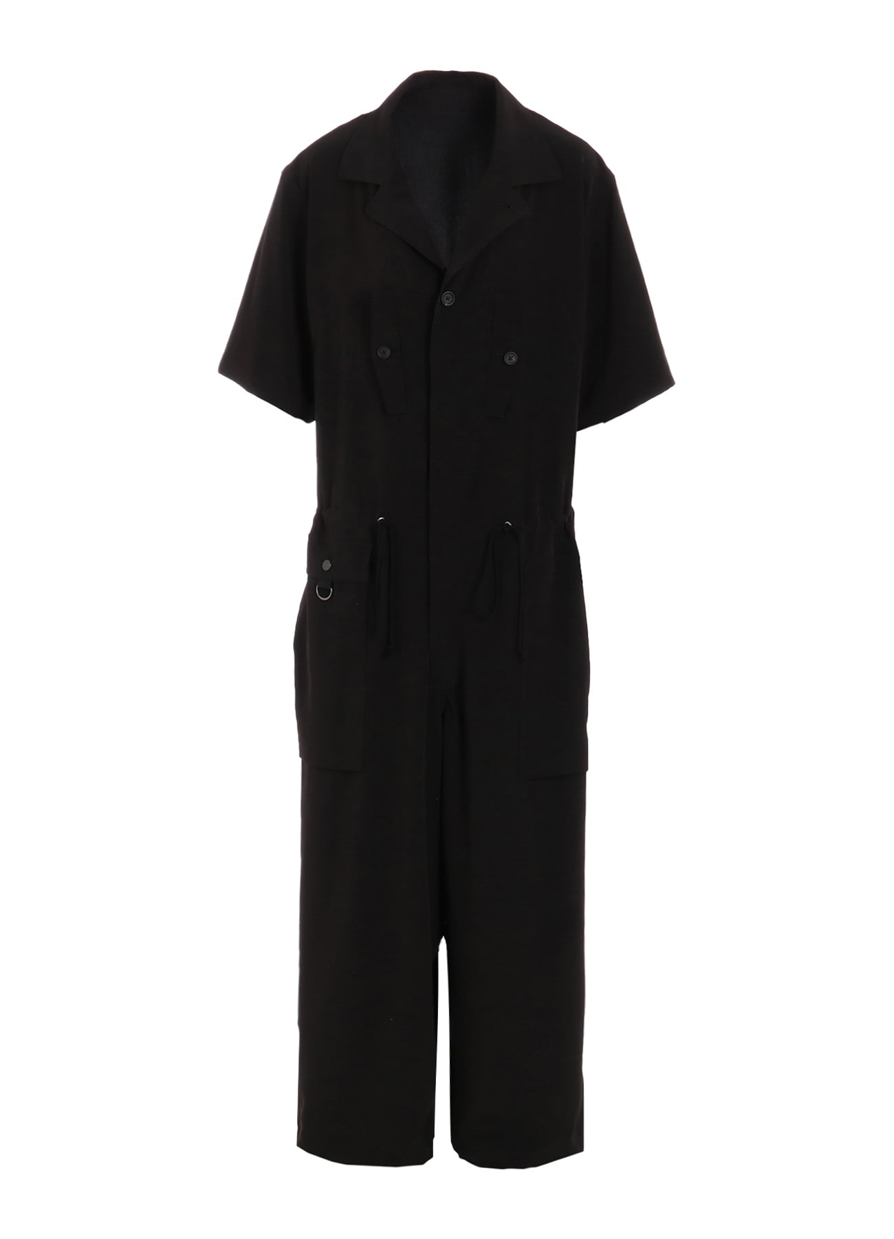 CREPE de CHINE SHORT SLEEVE MILITARY ALL-IN-ONE
