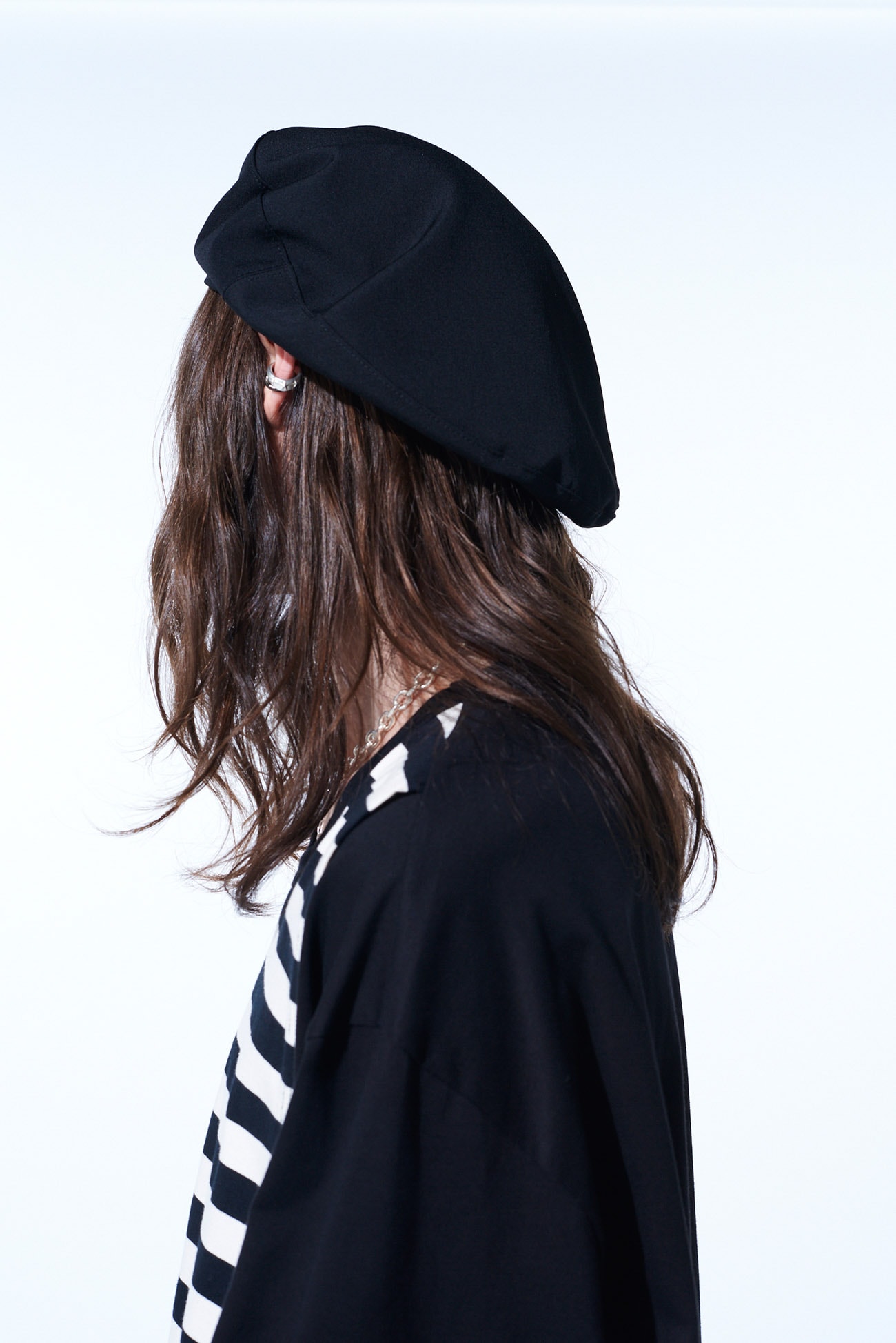 WASHER WOOL GABARDINE BERET