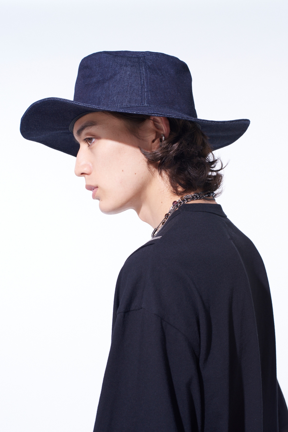 7oz DENIM LONG BRIM HAT