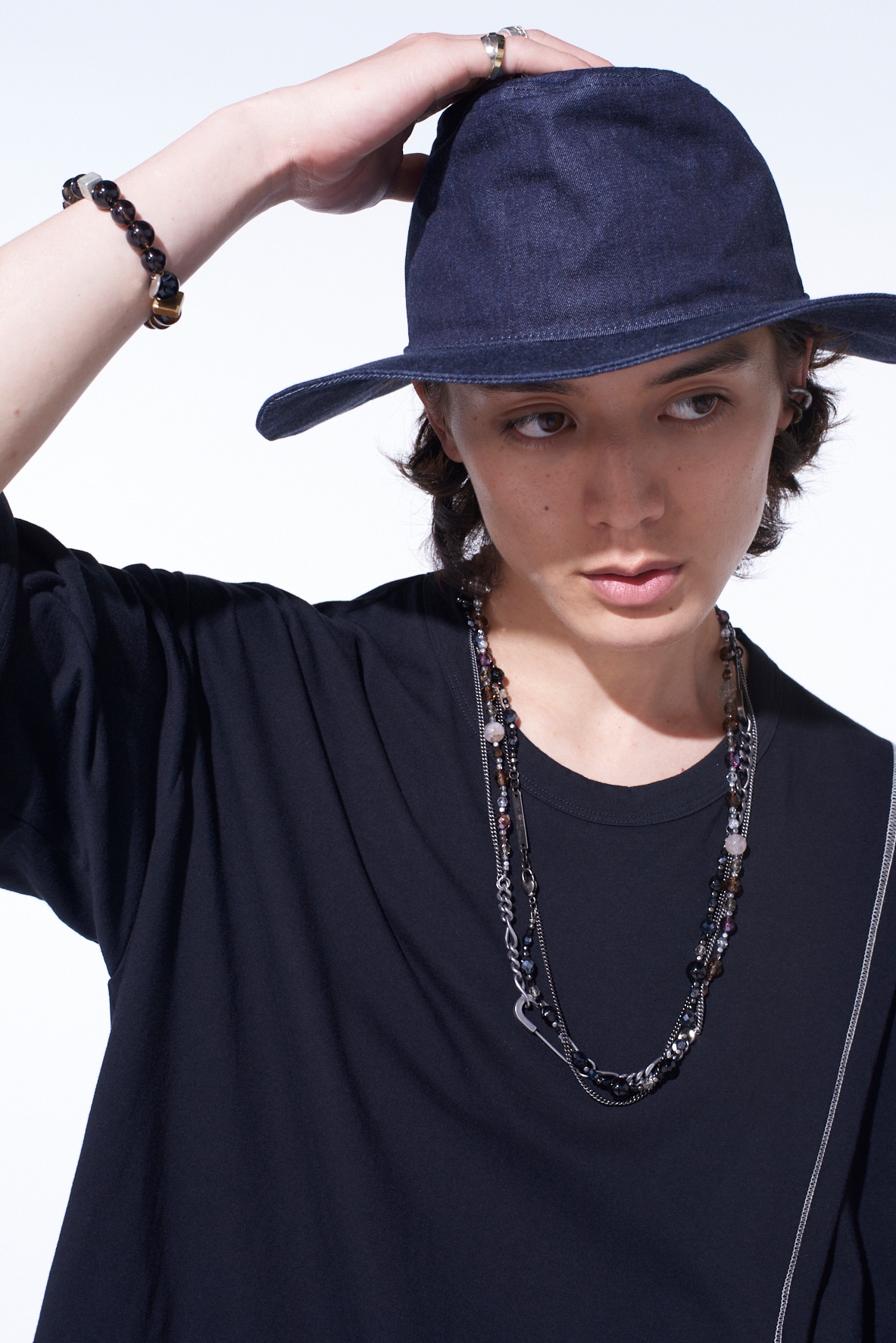 7oz DENIM LONG BRIM HAT