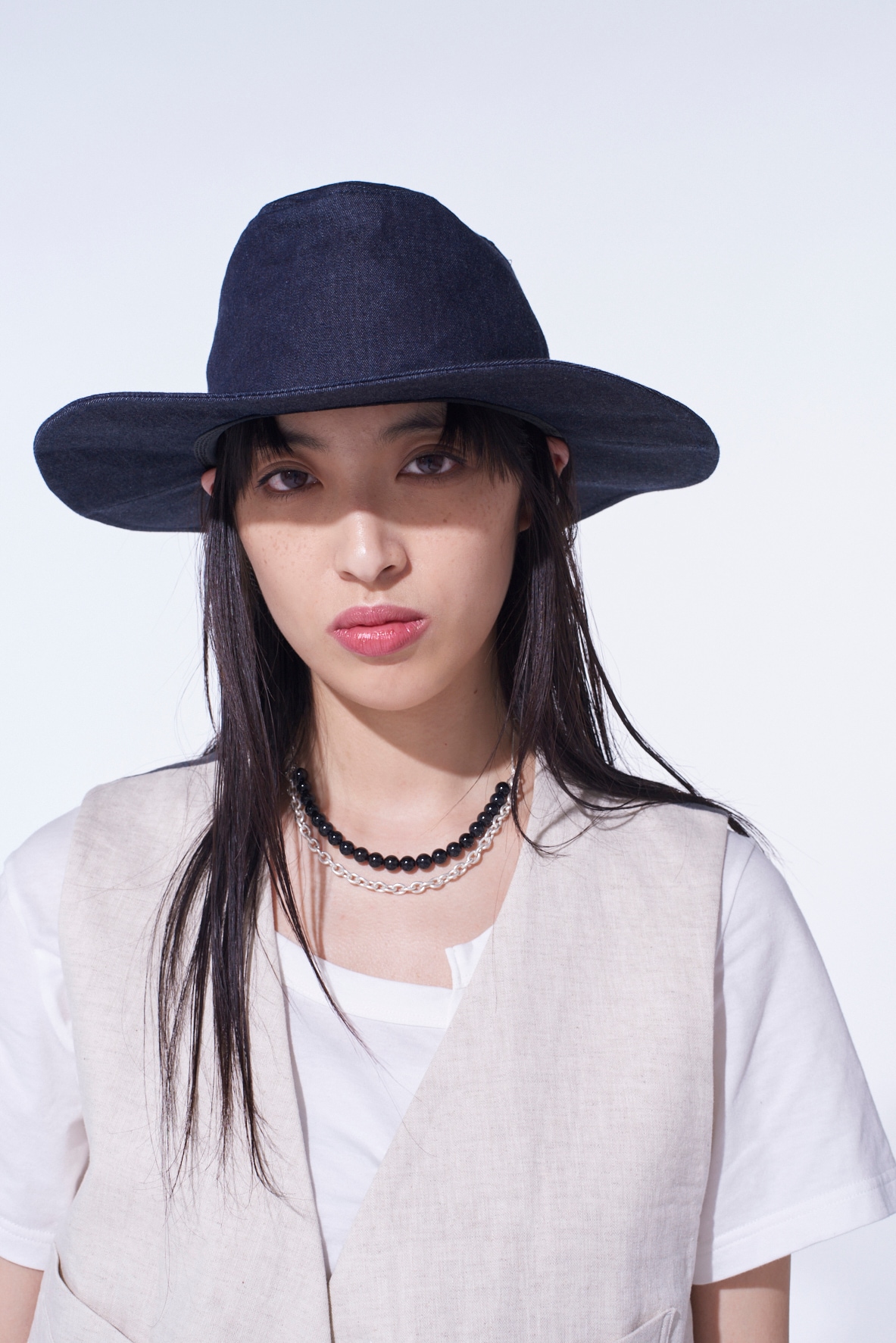 7oz DENIM LONG BRIM HAT
