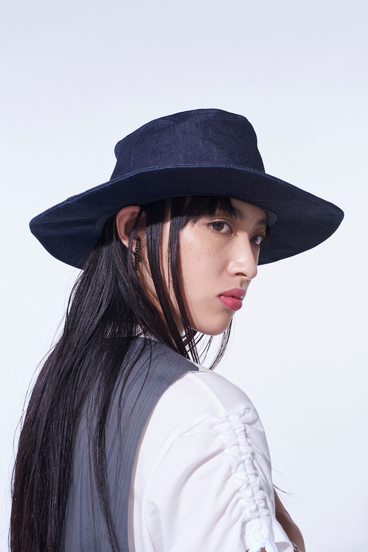 7oz DENIM LONG BRIM HAT