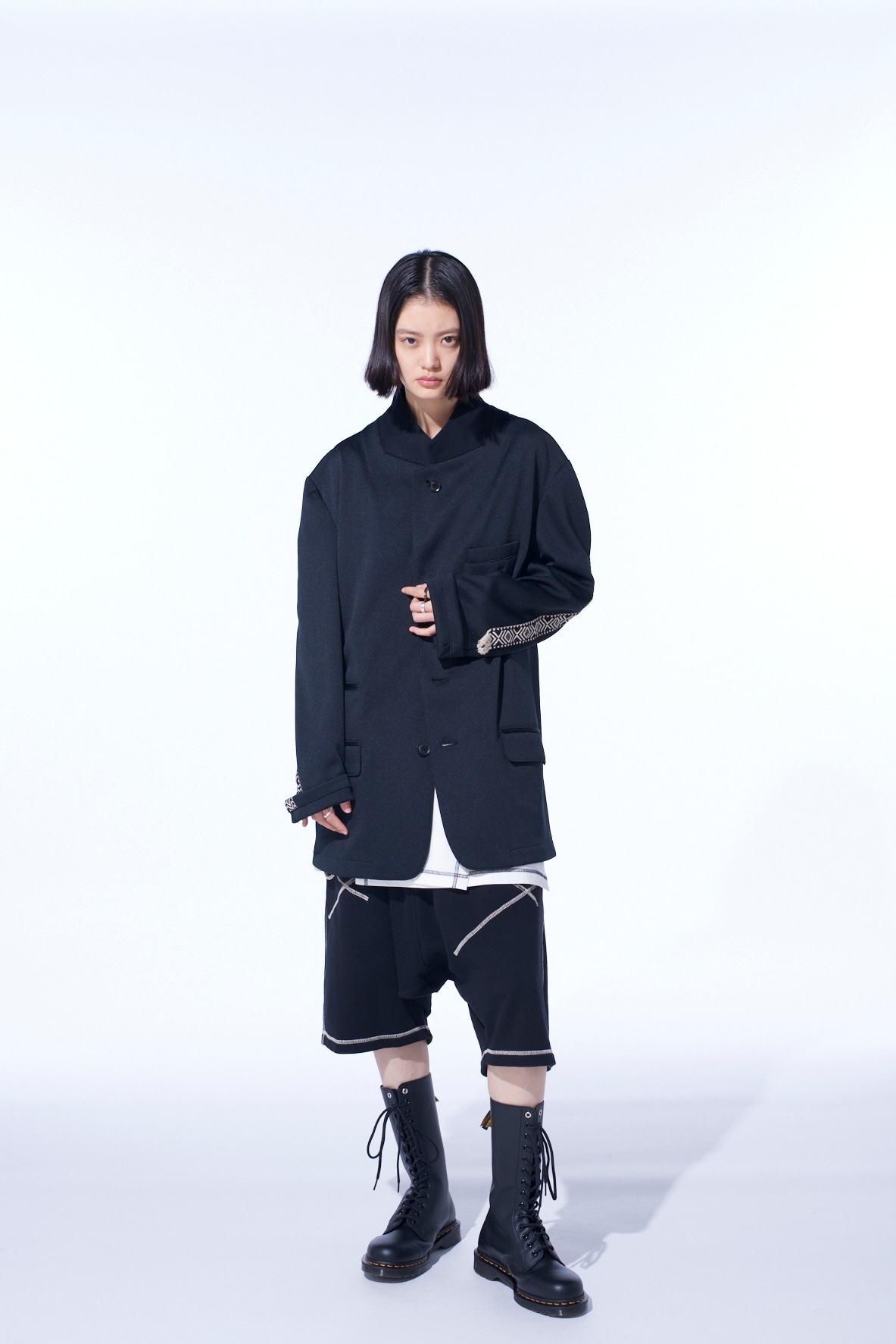 PE/SMOOTH JERSEY 3BS JACKET WITH TYROLEAN TAPES