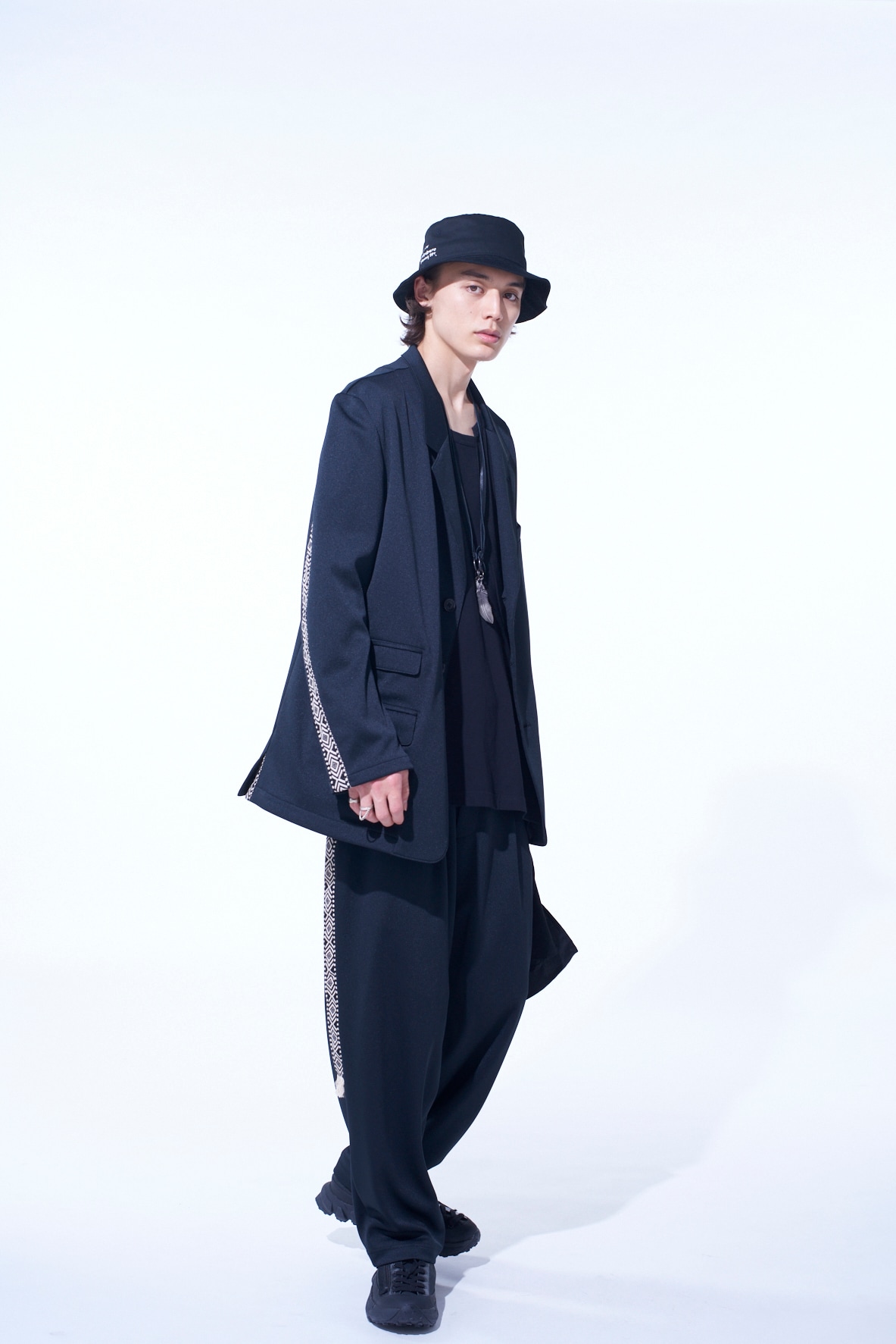 PE/SMOOTH JERSEY 3BS JACKET WITH TYROLEAN TAPES