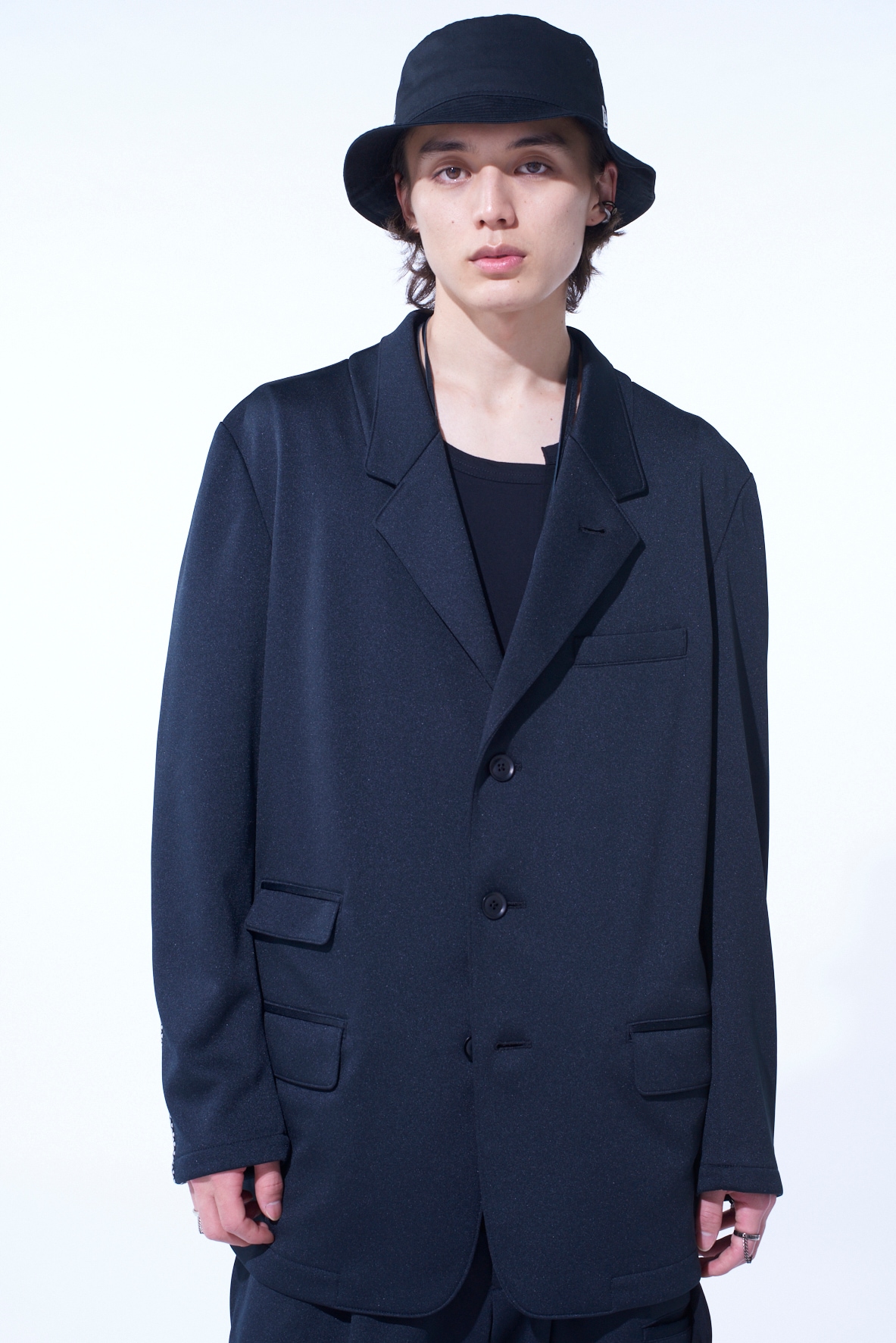 PE/SMOOTH JERSEY 3BS JACKET WITH TYROLEAN TAPES
