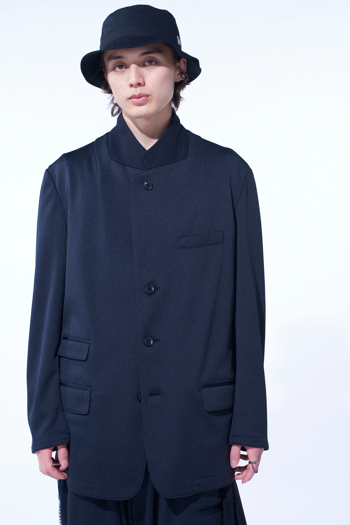 PE/SMOOTH JERSEY 3BS JACKET WITH TYROLEAN TAPES
