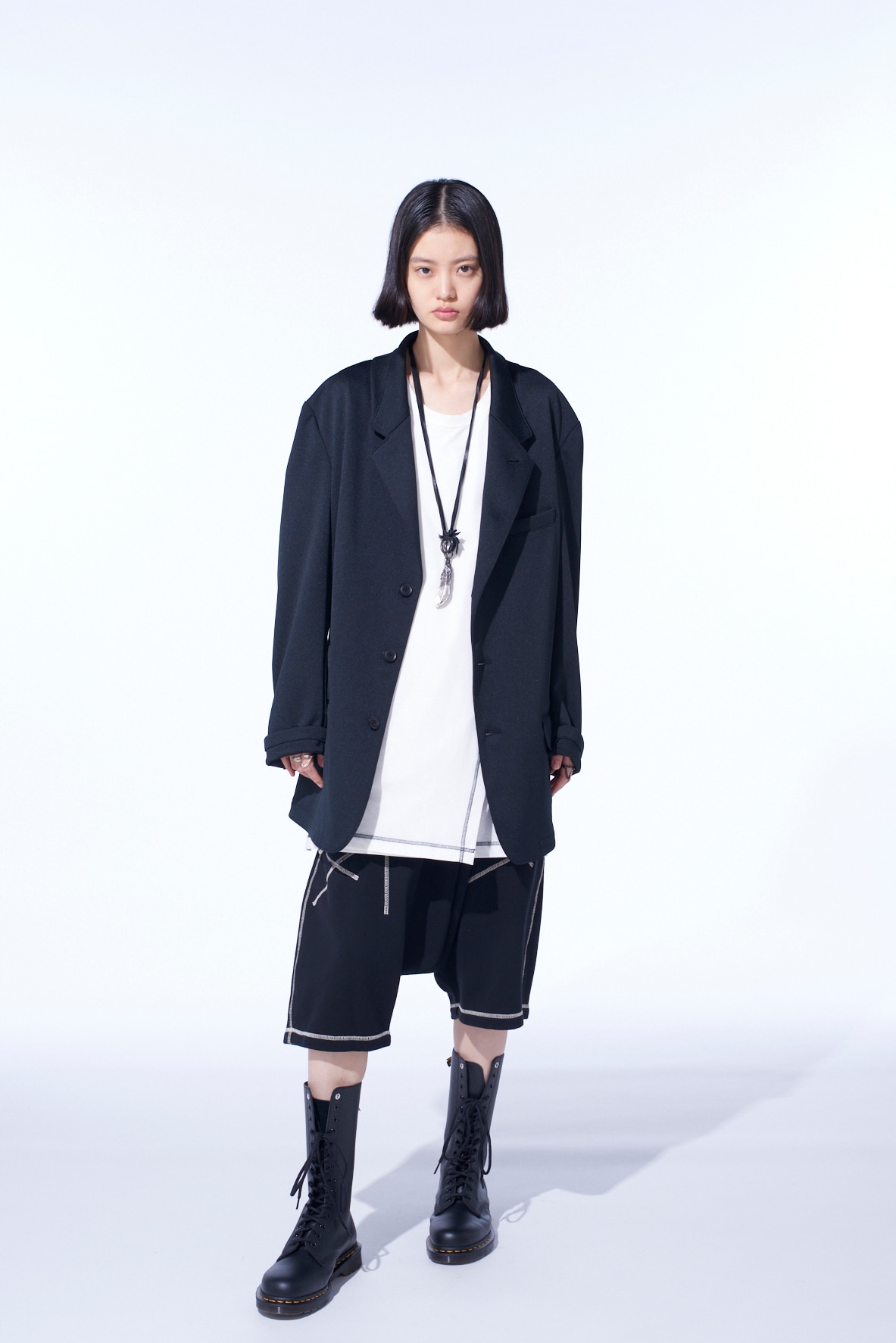 PE/SMOOTH JERSEY 3BS JACKET WITH TYROLEAN TAPES