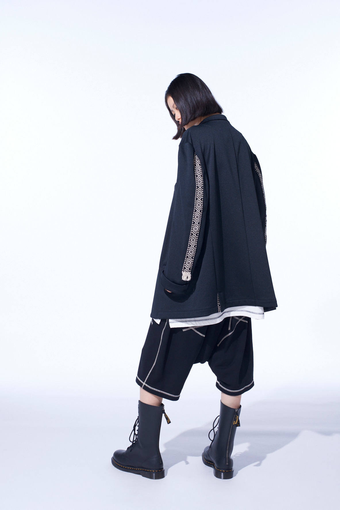 PE/SMOOTH JERSEY 3BS JACKET WITH TYROLEAN TAPES