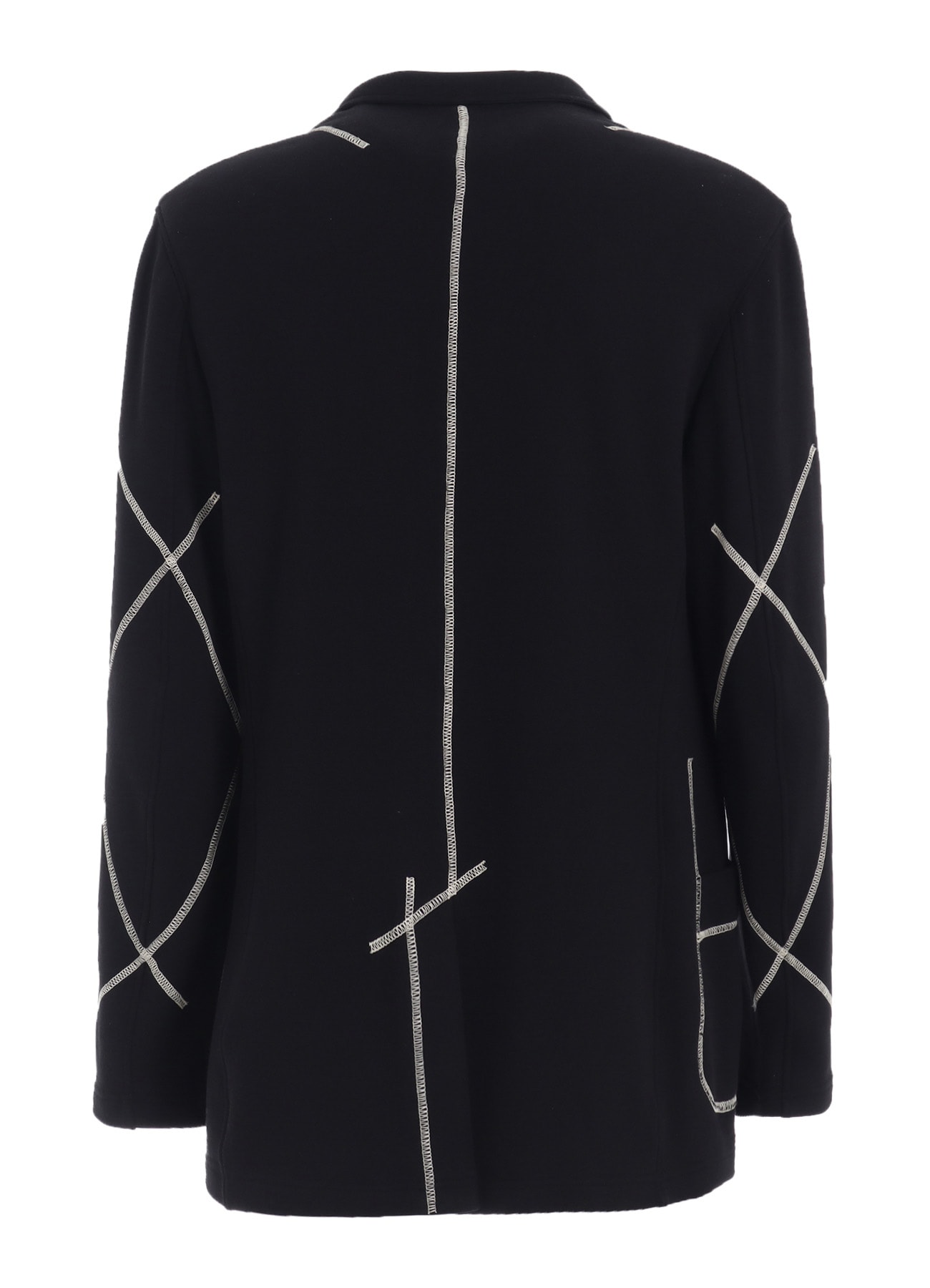 FRENCH TERRY RANDOM STITCH 4 BUTTON JACKET