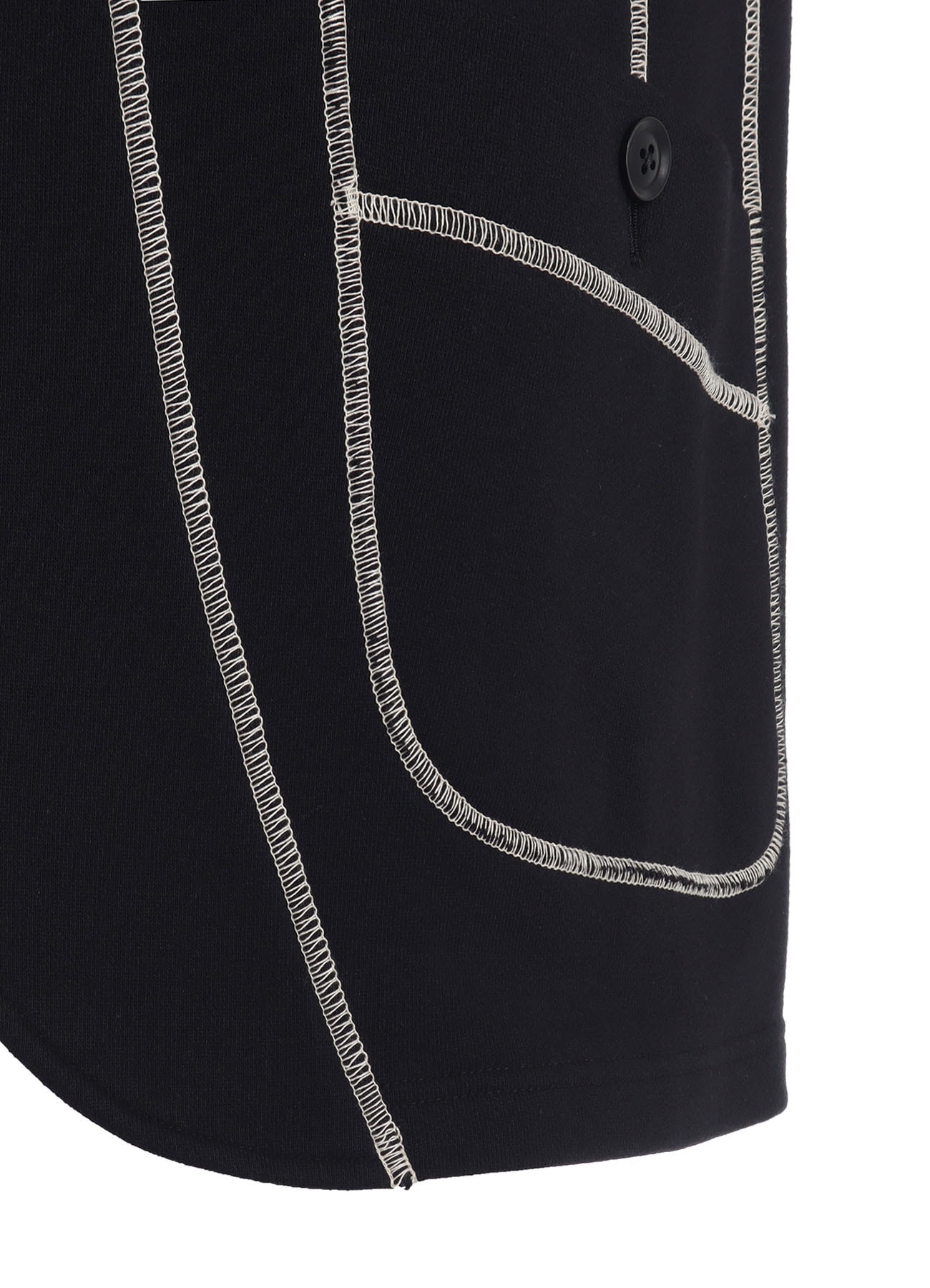 FRENCH TERRY RANDOM STITCH 4 BUTTON JACKET