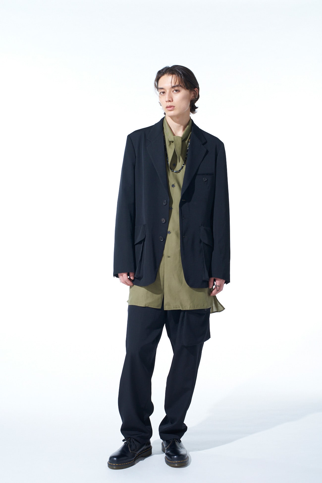 WASHER WOOL GABARDINE BIG POCKETS JACKET