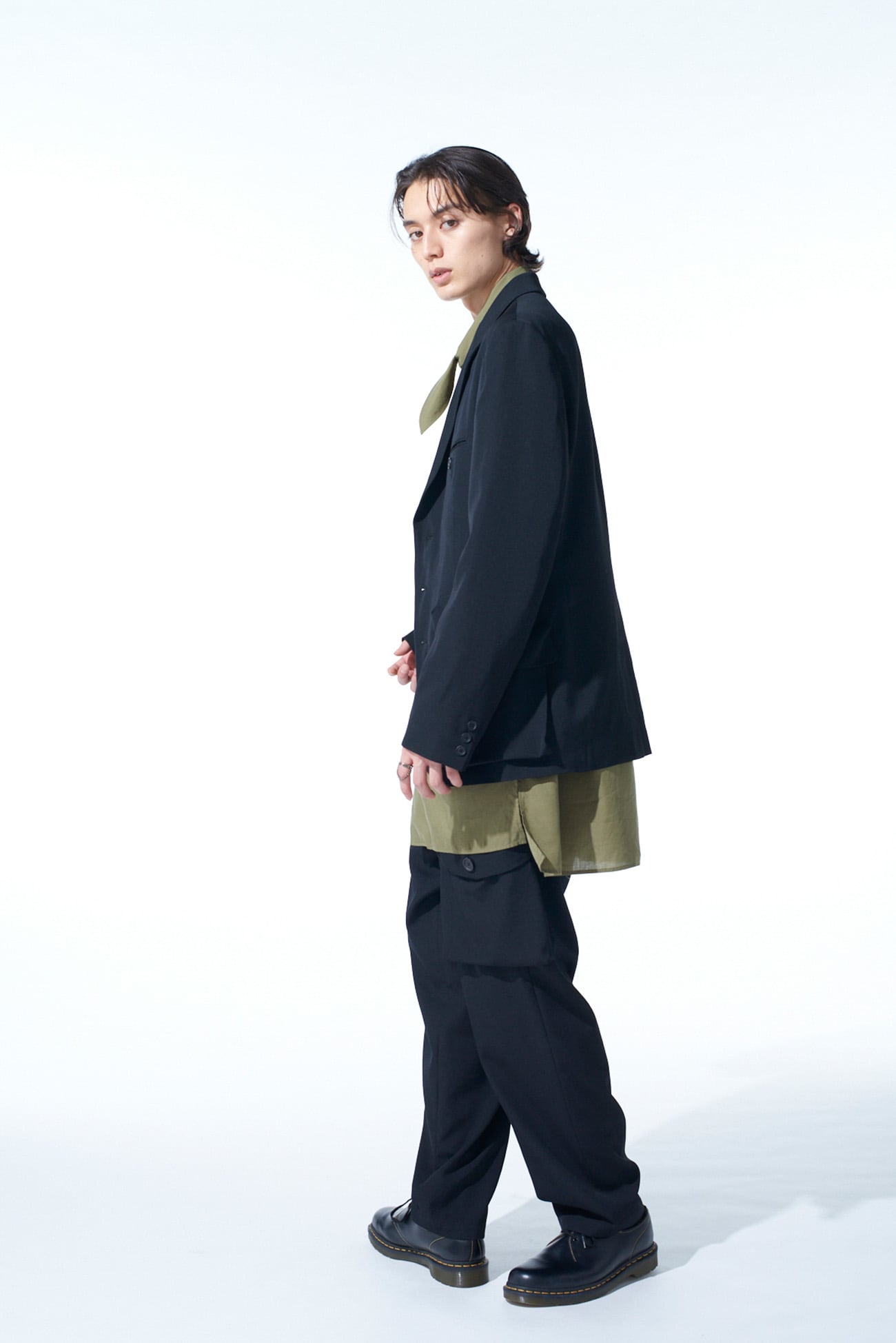 WASHER WOOL GABARDINE BIG POCKETS JACKET