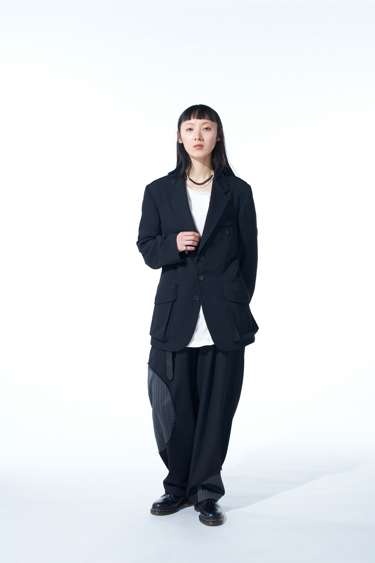 WASHER WOOL GABARDINE BIG POCKETS JACKET