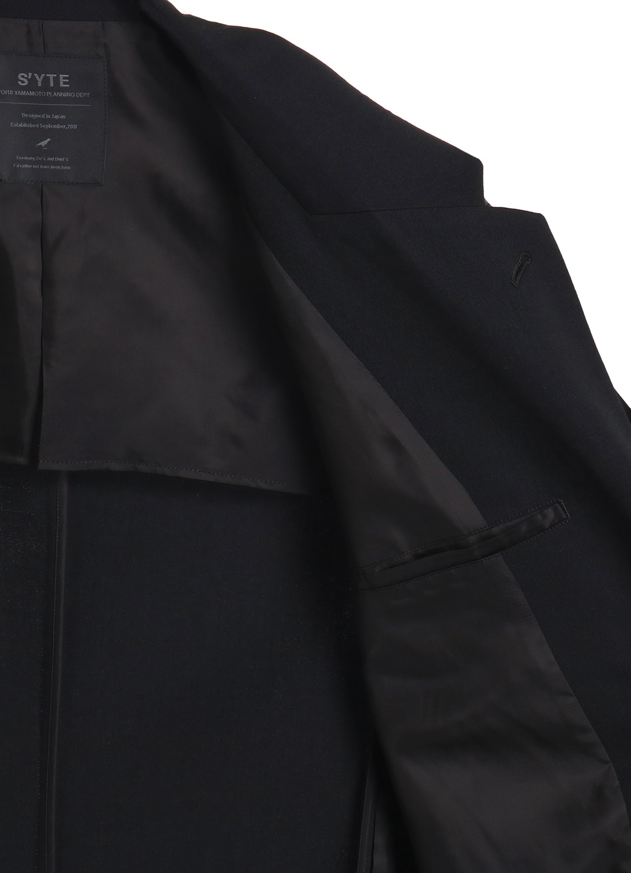 WASHER WOOL GABARDINE CUT-OUT STRIPED JACKET