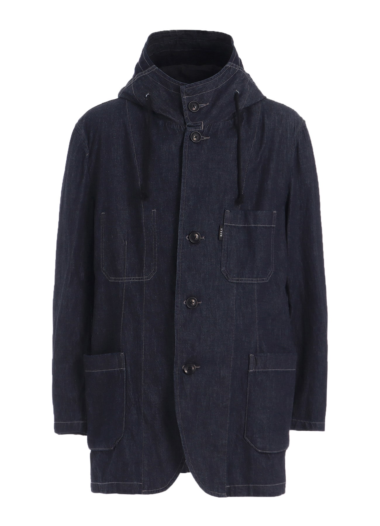 7oz TWO-TONE DENIM HOODED JACKET