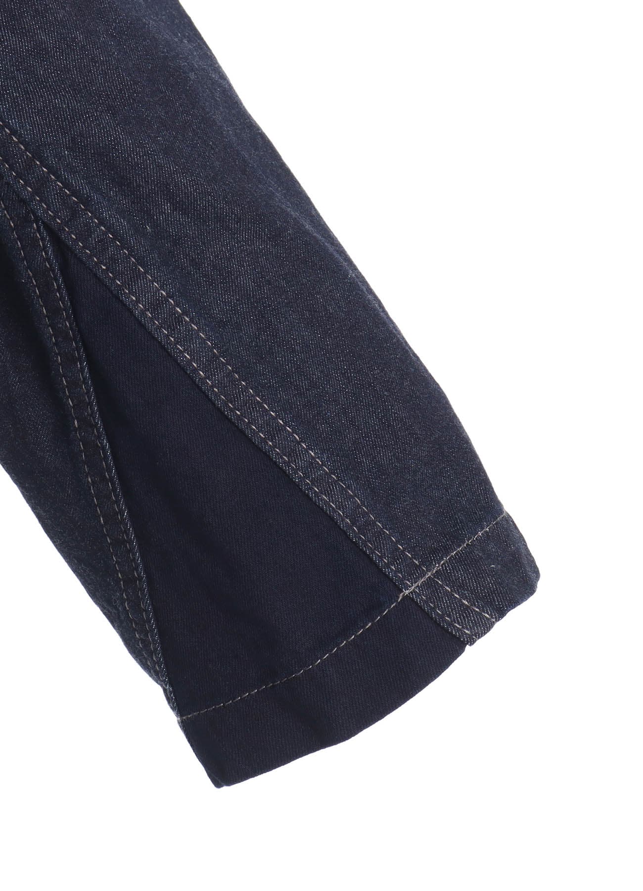 7oz TWO-TONE DENIM HOODED JACKET