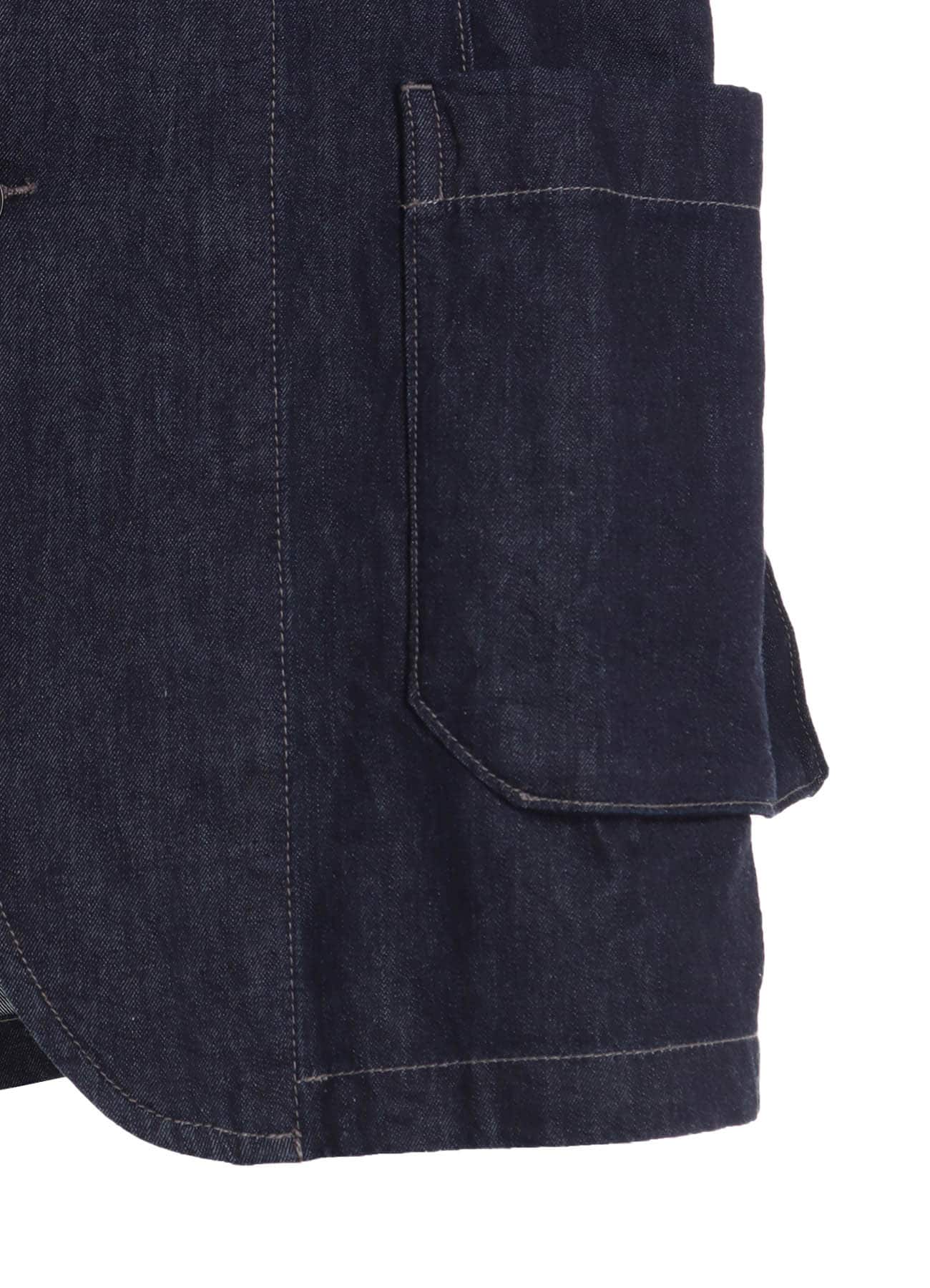 7oz TWO-TONE DENIM HOODED JACKET