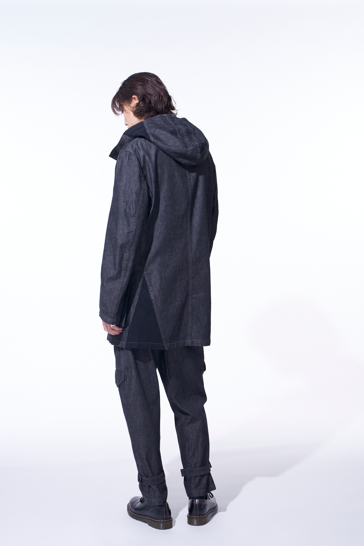 7oz TWO-TONE DENIM HOODED JACKET