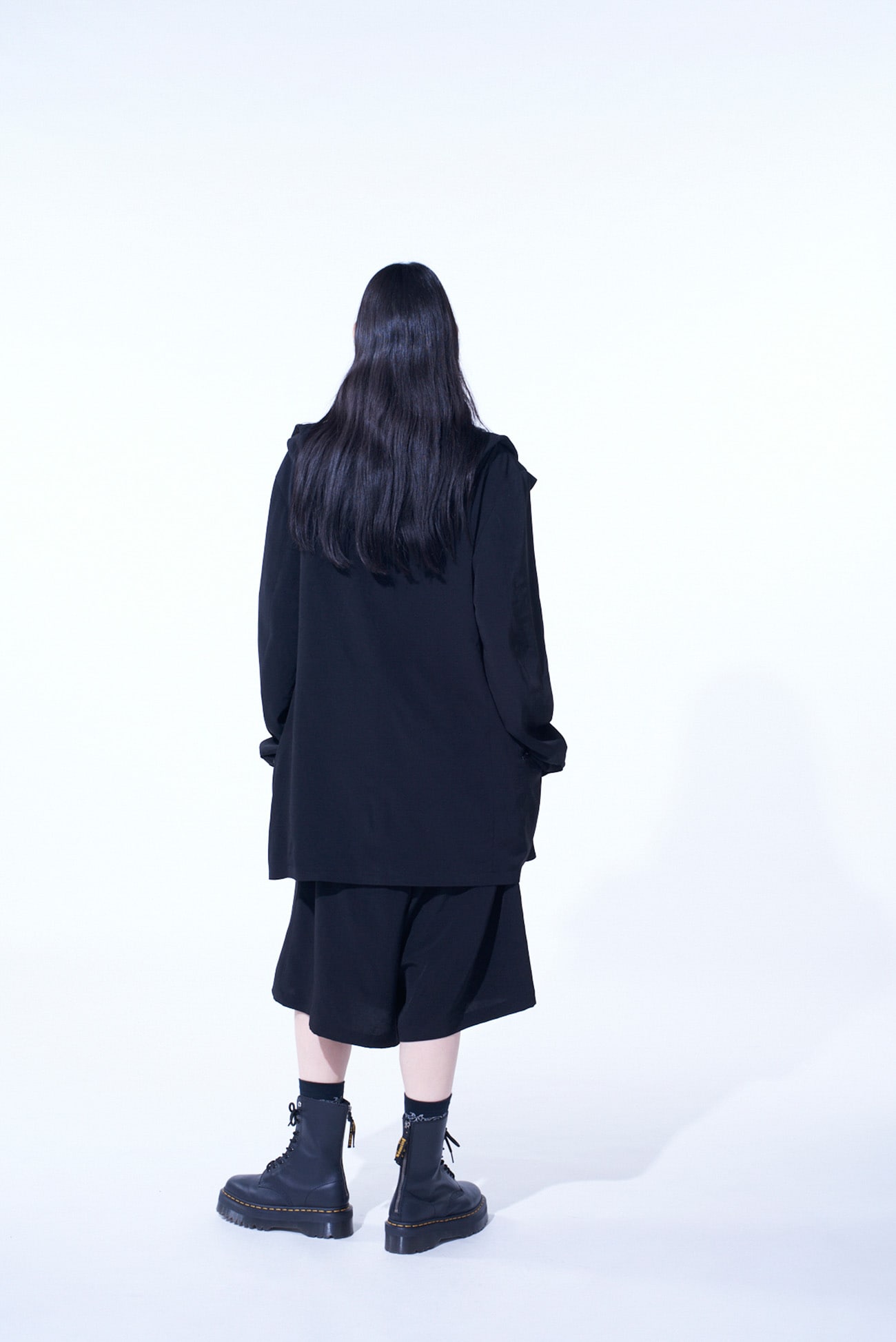 CREPE de CHINE HOODED JACKET
