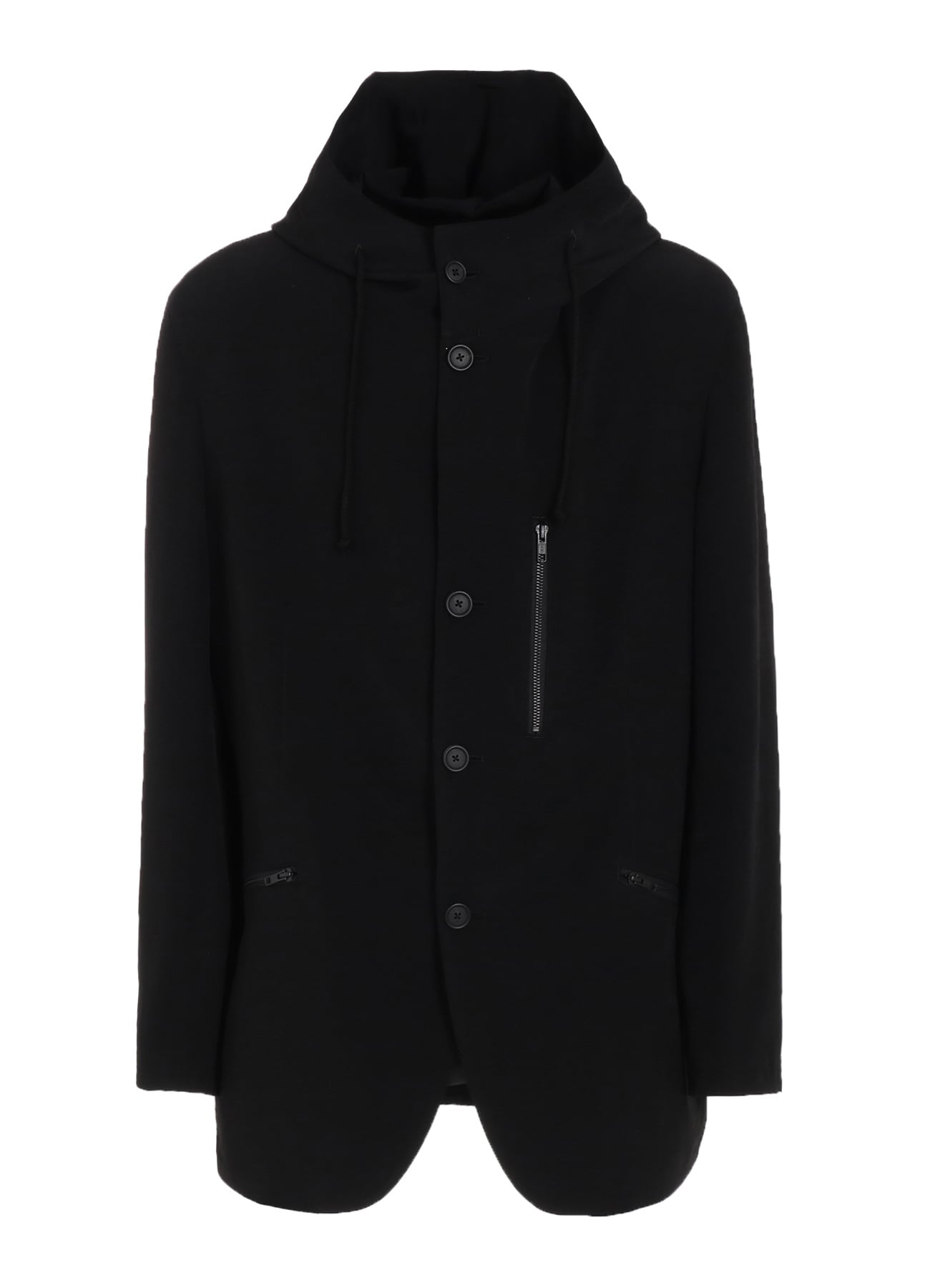 CREPE de CHINE HOODED JACKET