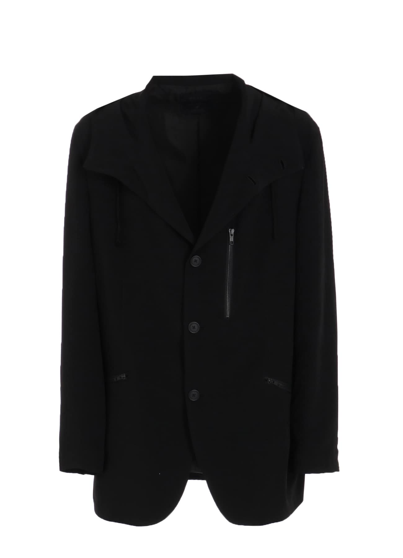 CREPE de CHINE HOODED JACKET
