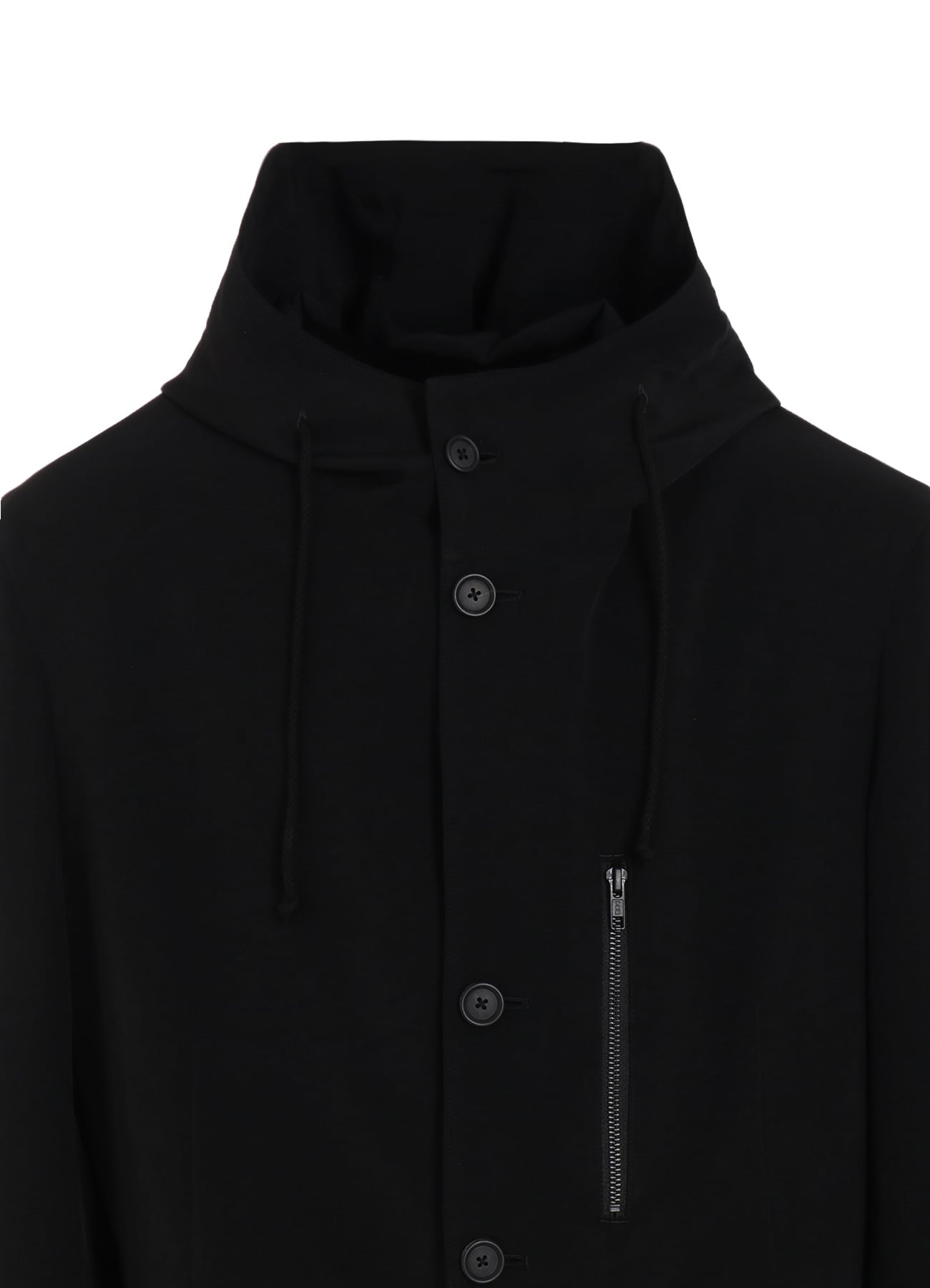 CREPE de CHINE HOODED JACKET