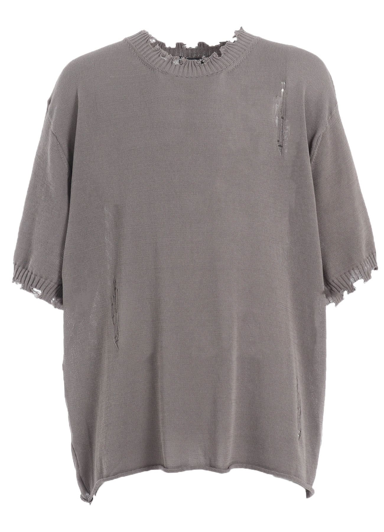 COMPACT TWIST 10G DAMAGED KNITTED PULLOVER