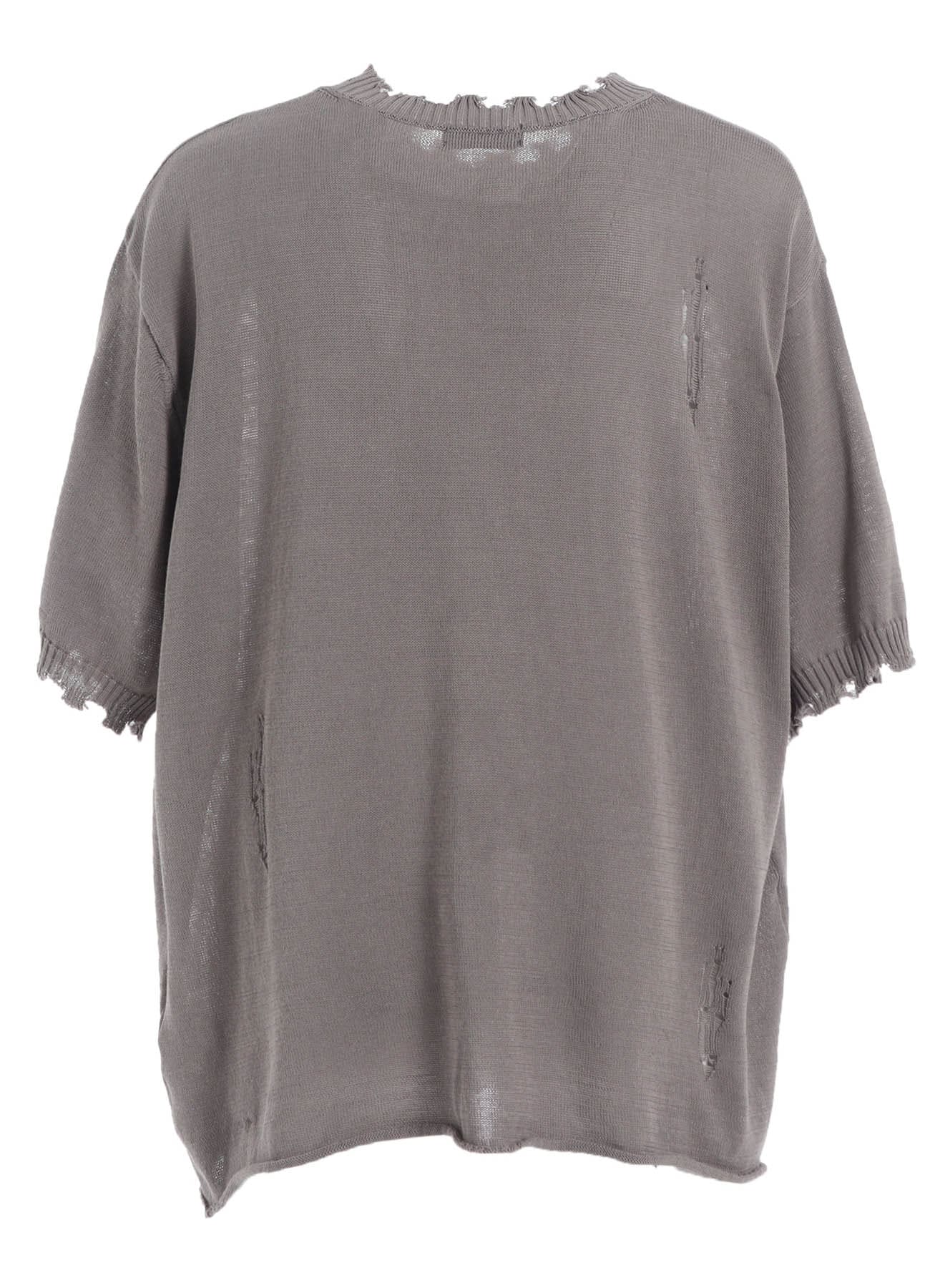 COMPACT TWIST 10G DAMAGED KNITTED PULLOVER
