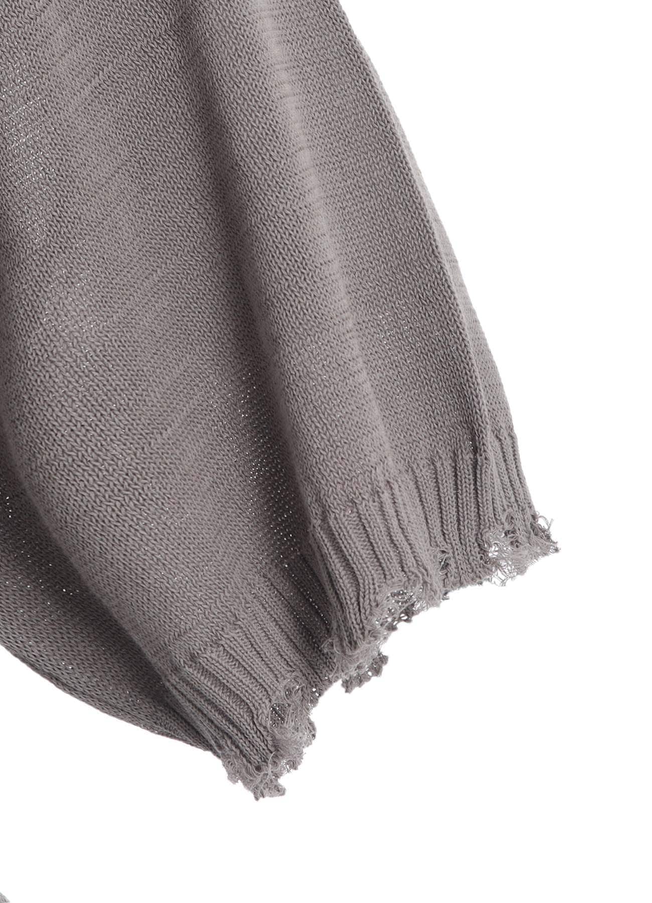 COMPACT TWIST 10G DAMAGED KNITTED PULLOVER