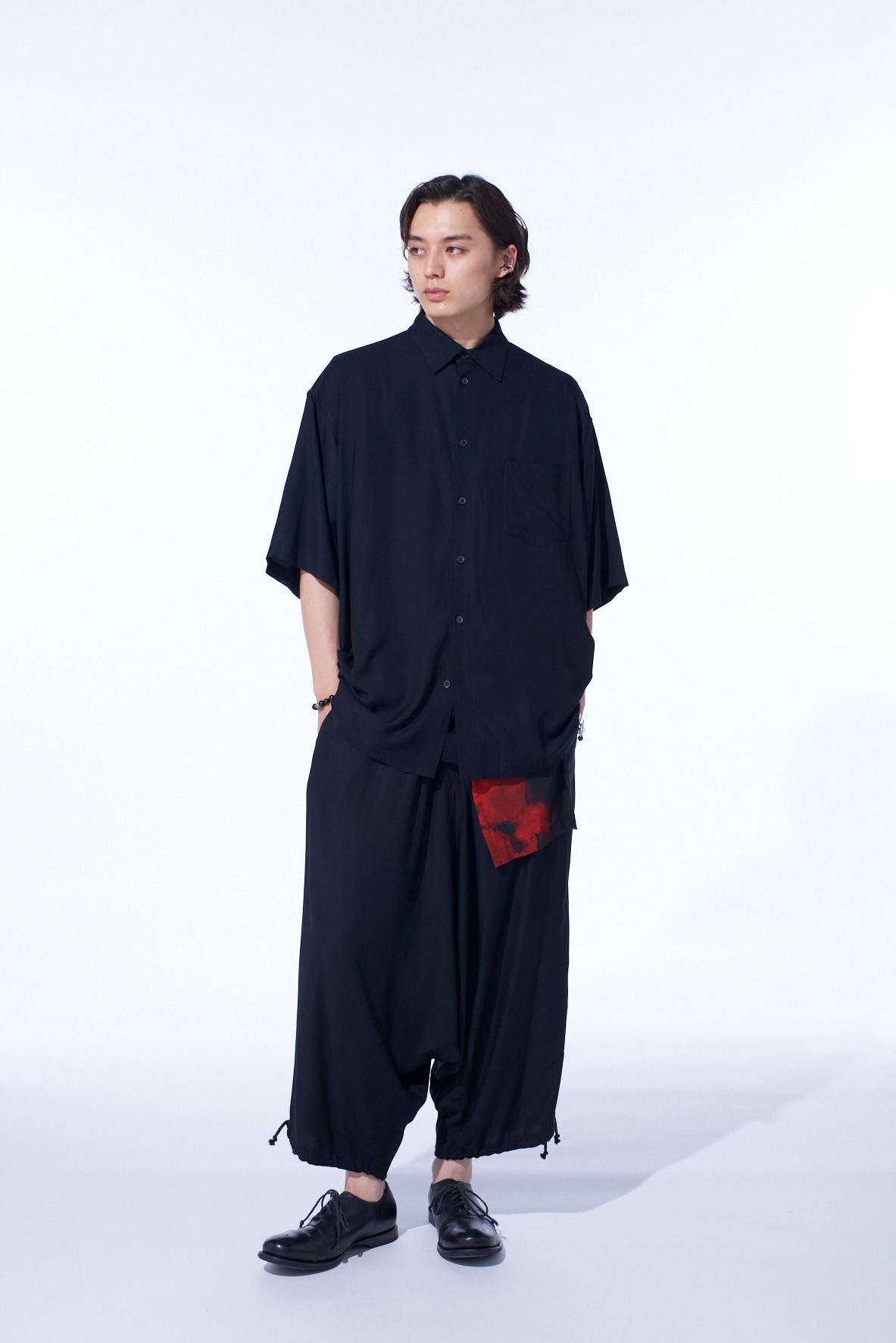 RAYON TWILL BALLOON SAROUEL PANTS