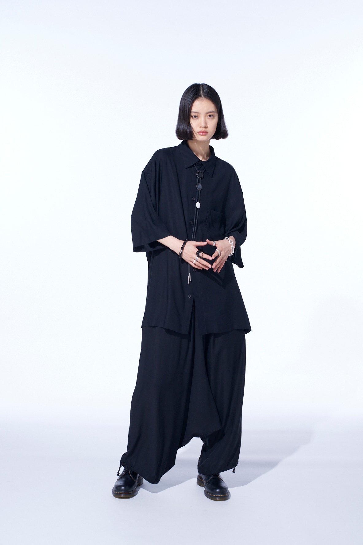 RAYON TWILL BALLOON SAROUEL PANTS