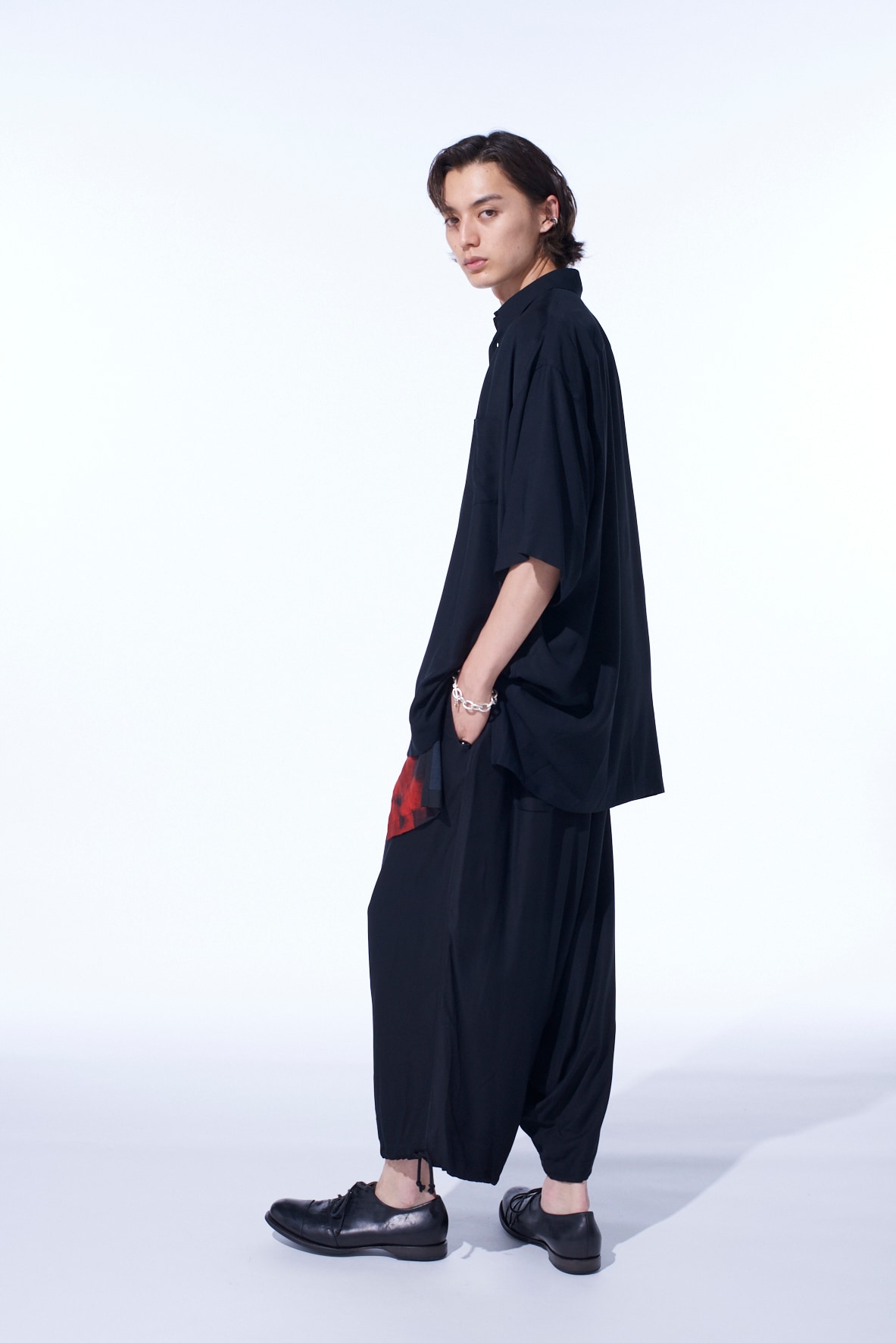 RAYON TWILL BALLOON SAROUEL PANTS
