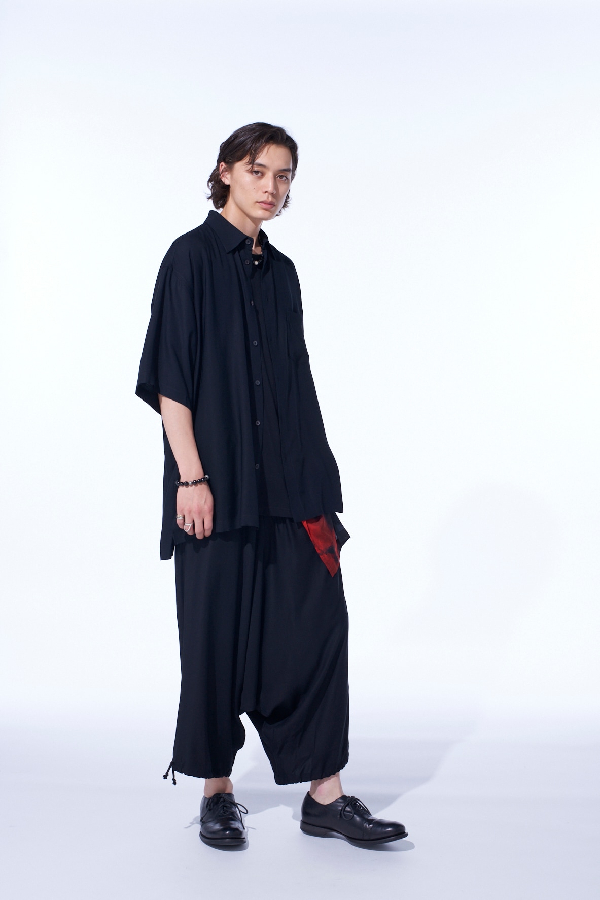 RAYON TWILL BALLOON SAROUEL PANTS
