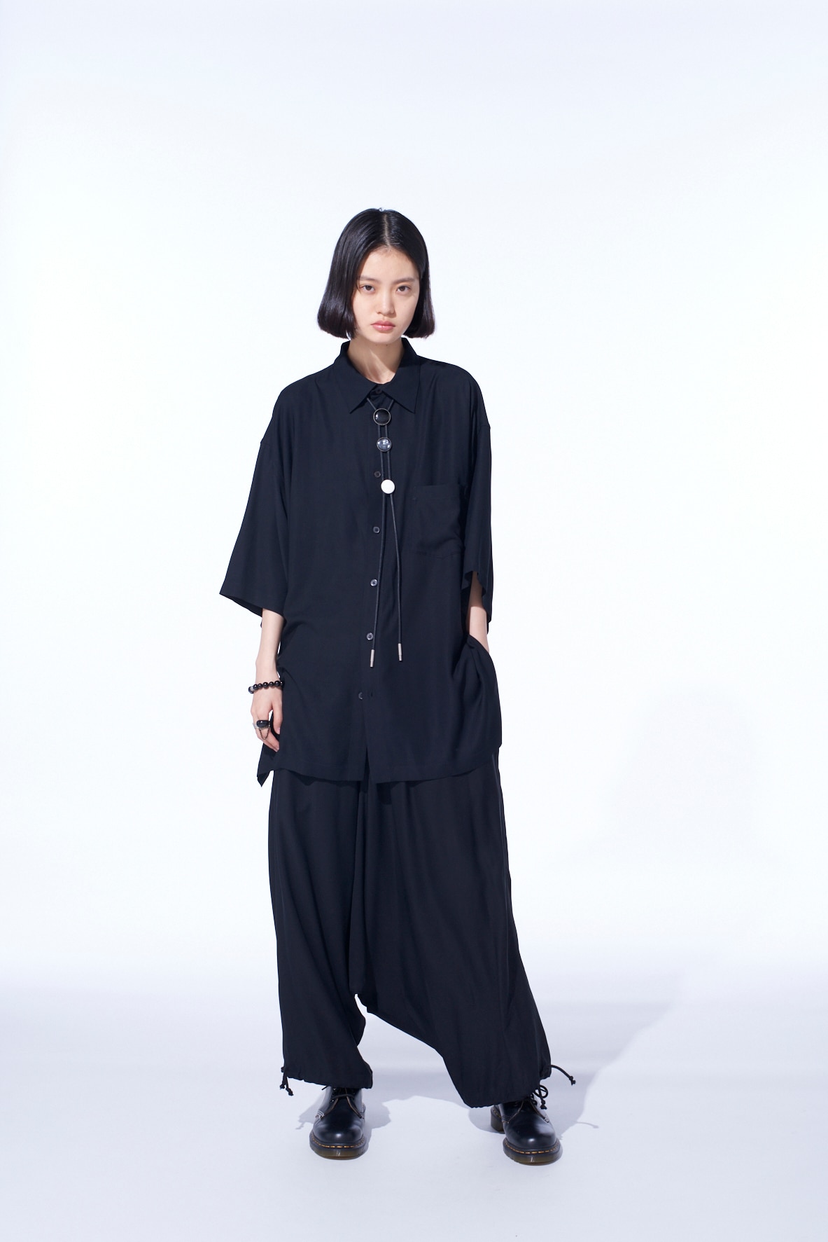 RAYON TWILL BALLOON SAROUEL PANTS