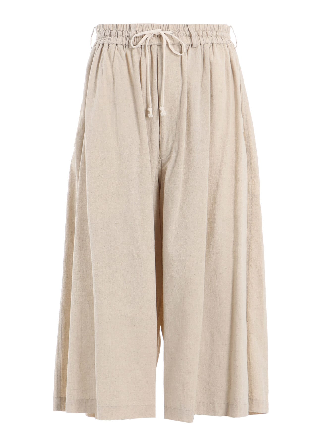 COTTON/LINEN POPLIN CULOTTE PANTS