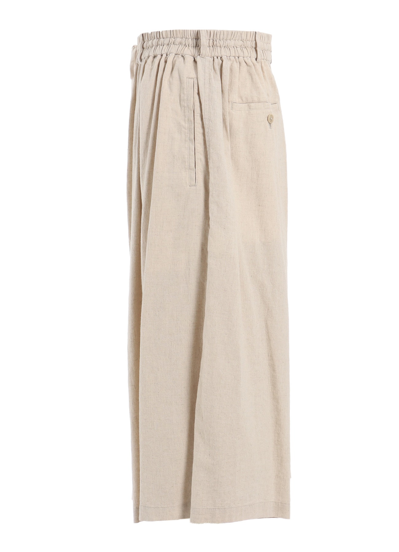 COTTON/LINEN POPLIN CULOTTE PANTS