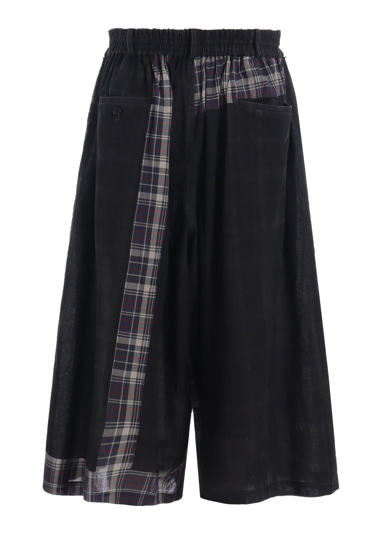 MADRAS CHECK PIGMENT PRINT CULOTTE PANTS