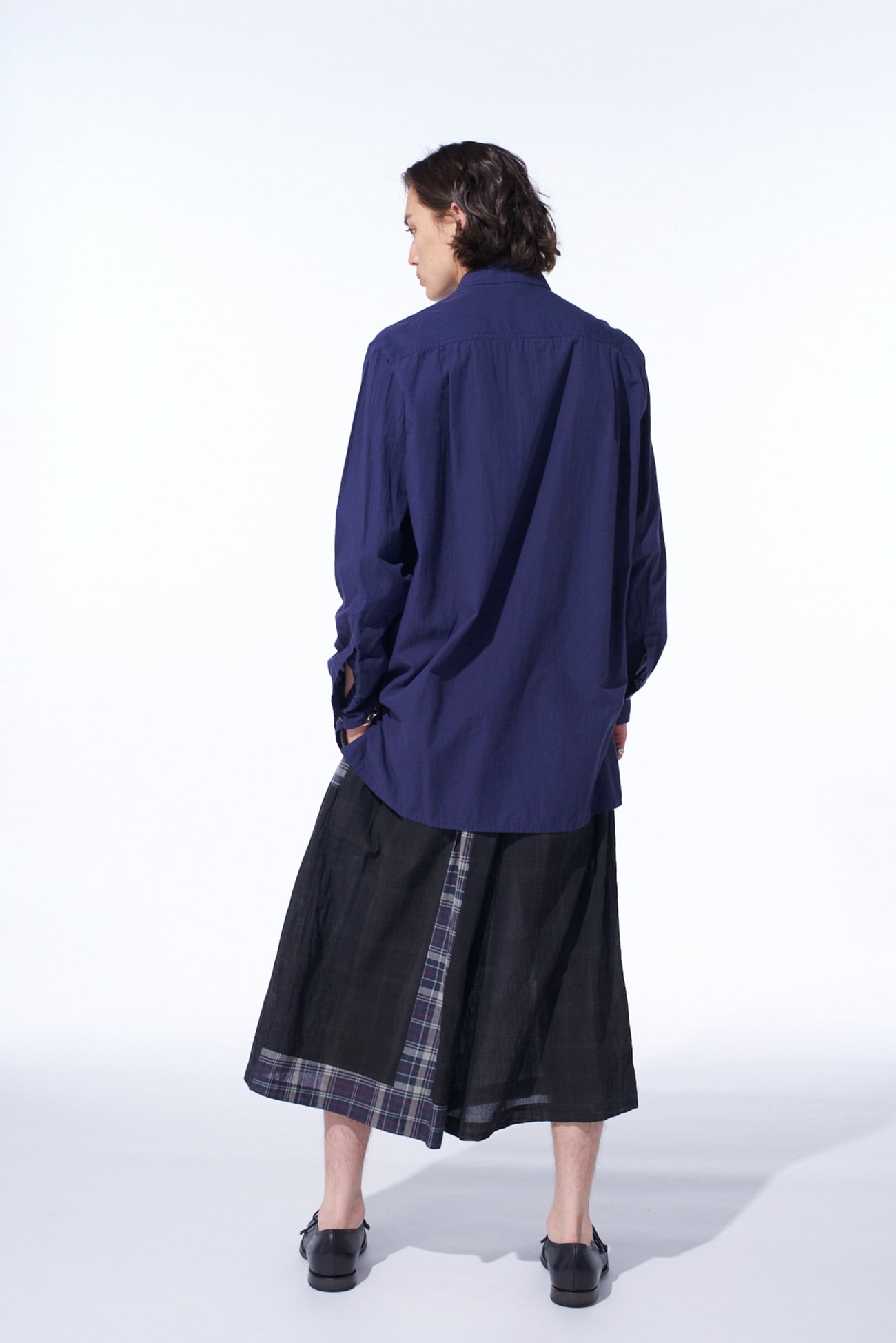 MADRAS CHECK PIGMENT PRINT CULOTTE PANTS