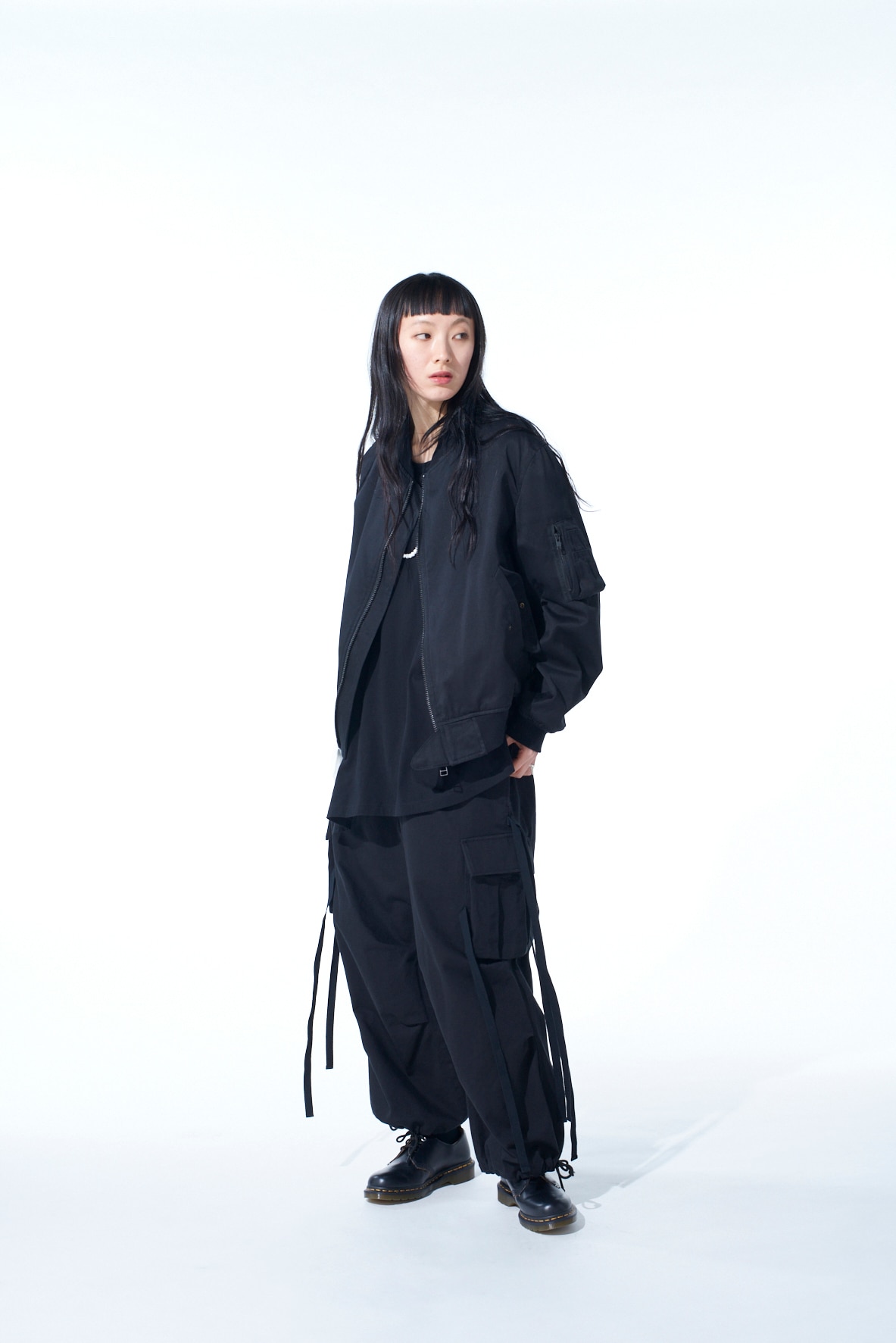 COTTON DRILL ARMY TECHNO PANTS