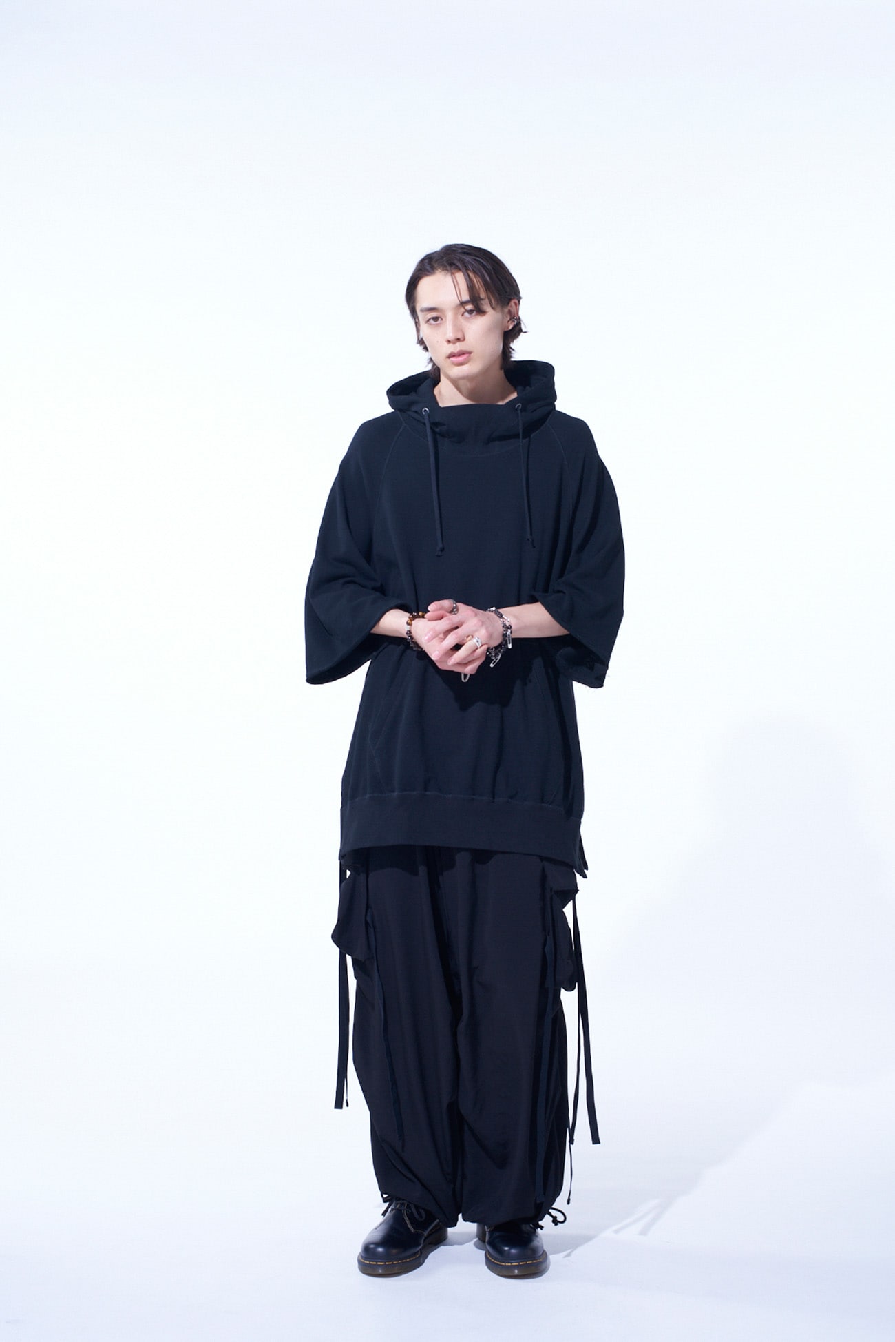 CREPE de CHINE ARMY TECHNO PANTS