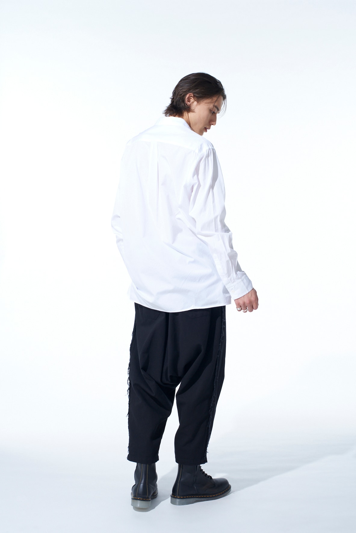 COTTON DRILL CUT-OUT SAROUEL PANTS