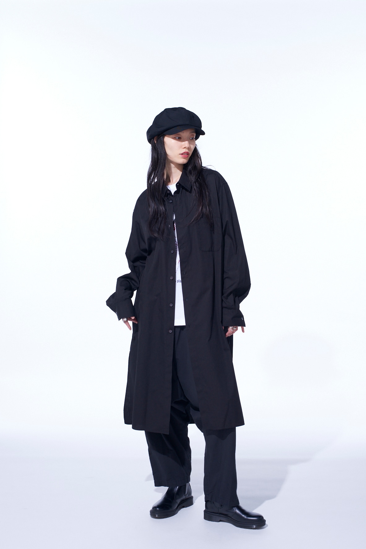 BRUSHED WASHER FINISH BROAD SAROUEL PANTS