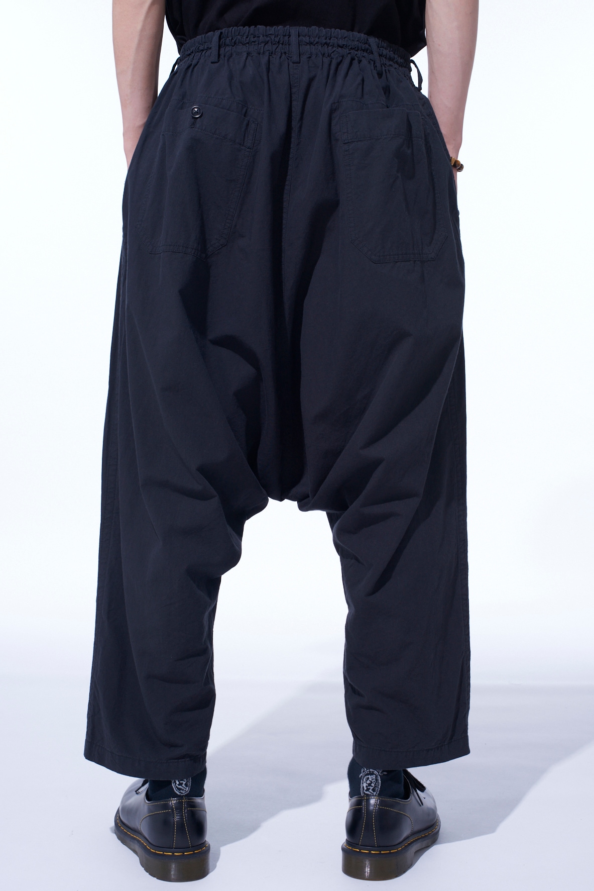 BRUSHED WASHER FINISH BROAD SAROUEL PANTS